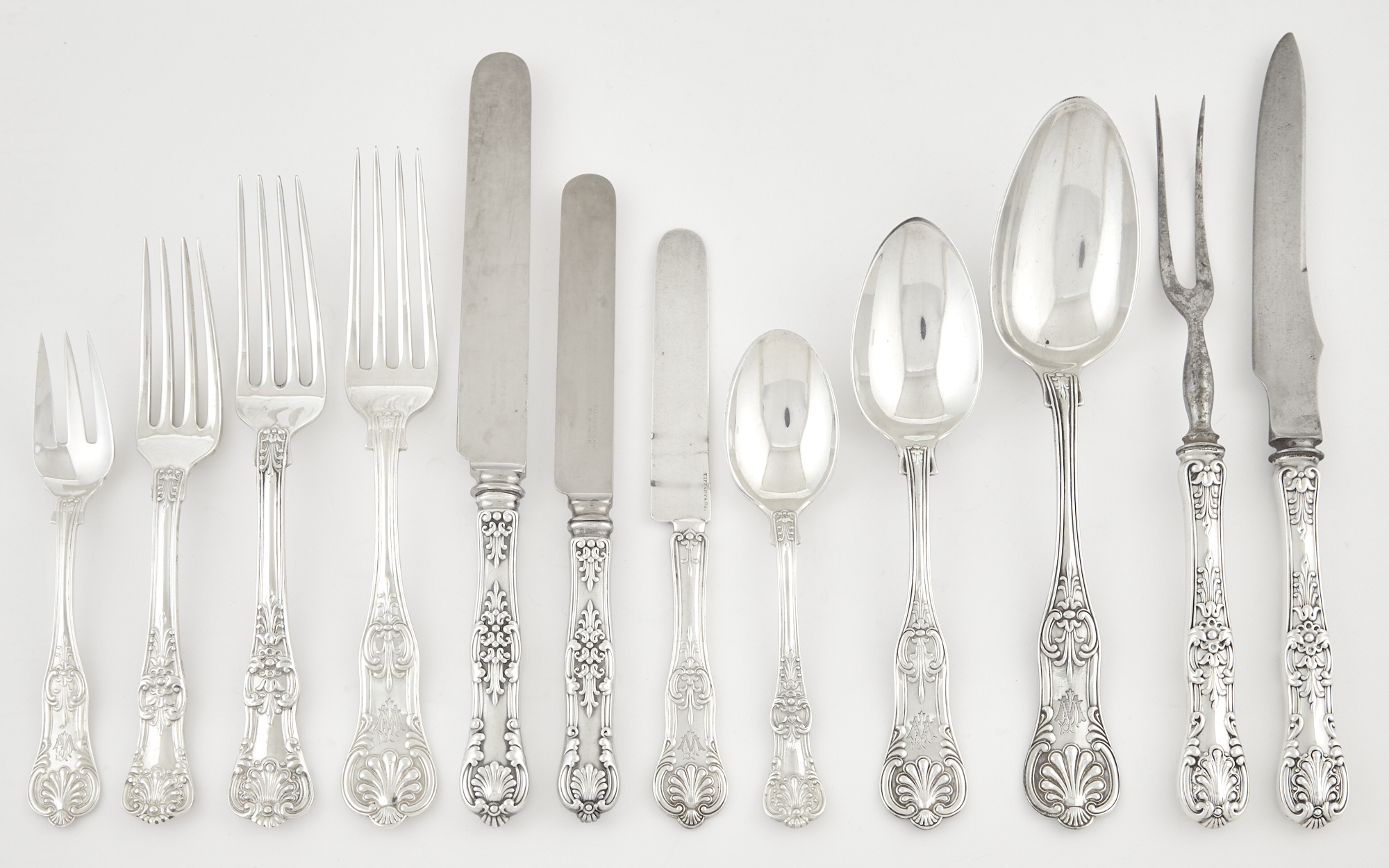 Lot image - Assembled Tiffany & Co. Sterling Silver Kings