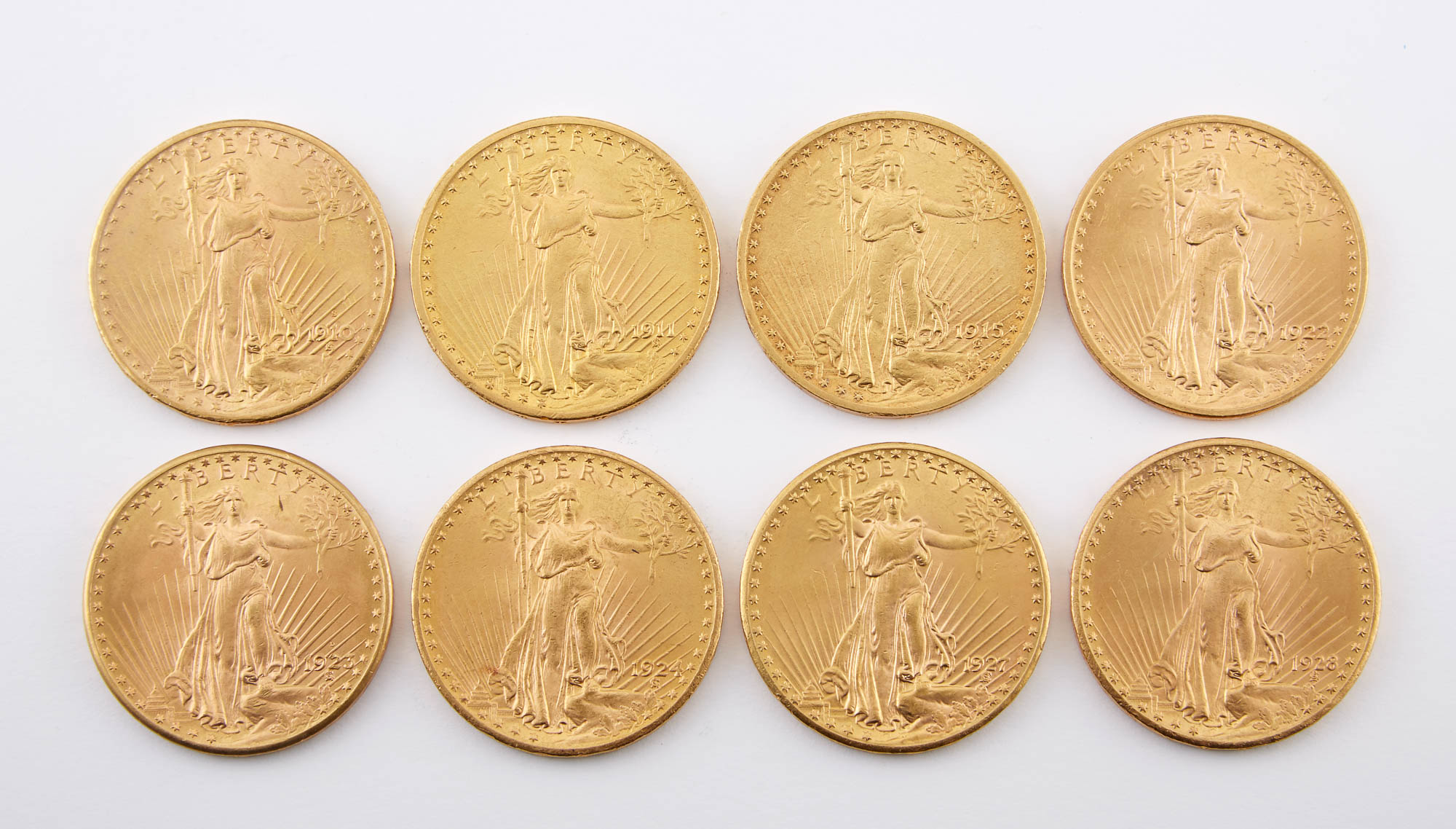 Lot image - United States St. Gaudens Group of Eight