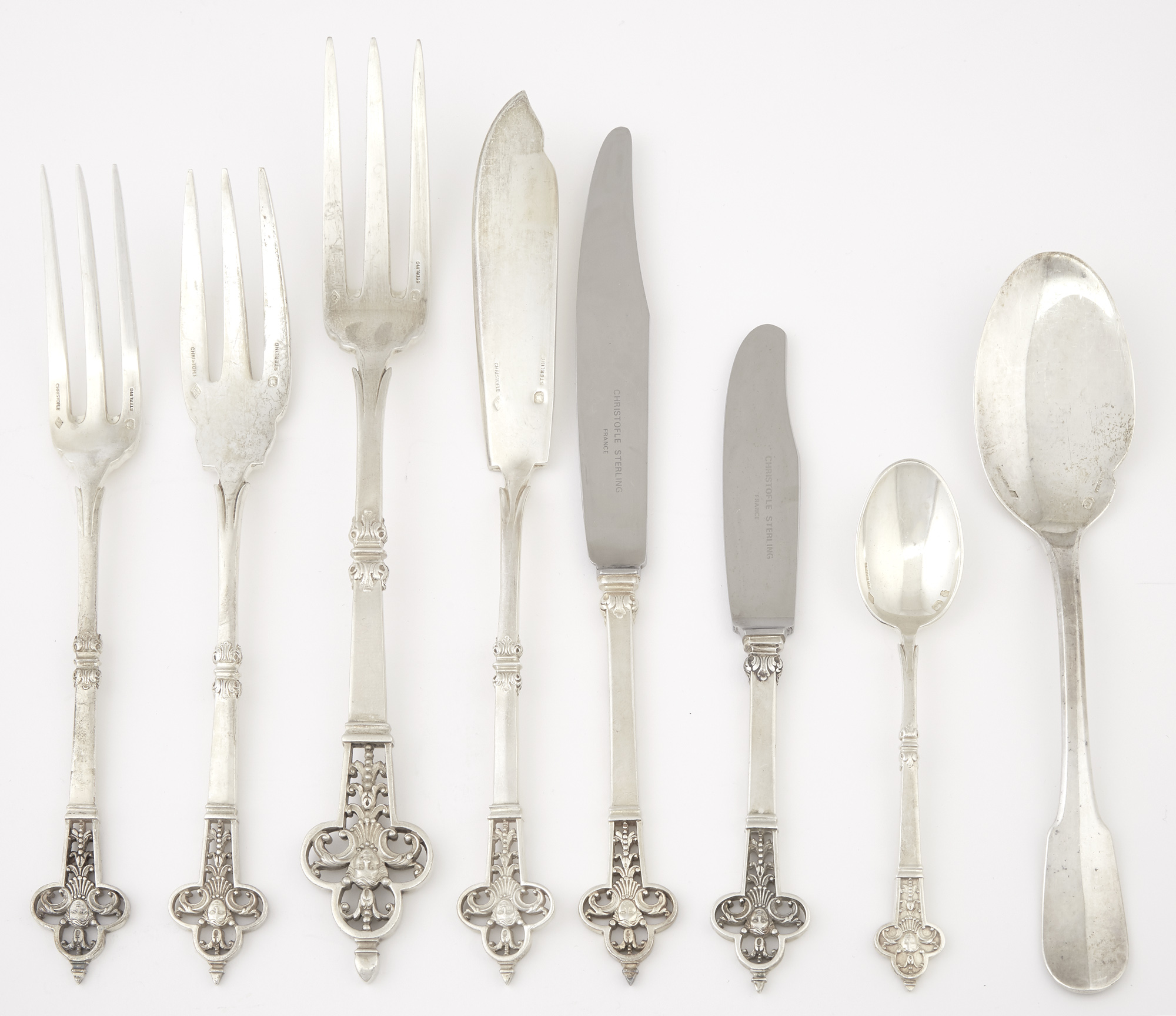 Lot image - Christofle Sterling Silver Renaissance