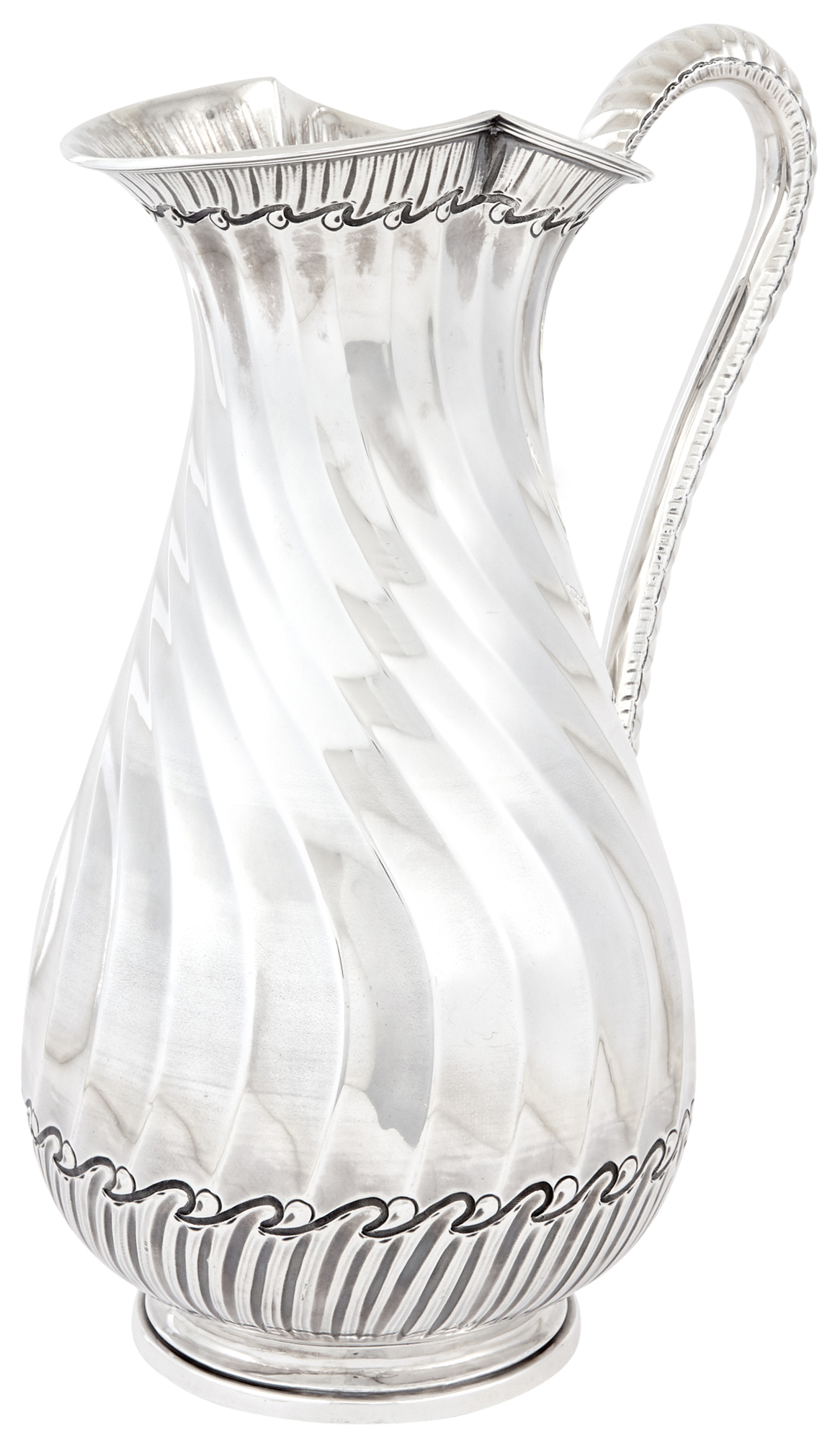 Lot image - French Sterling Silver Water Pitcher