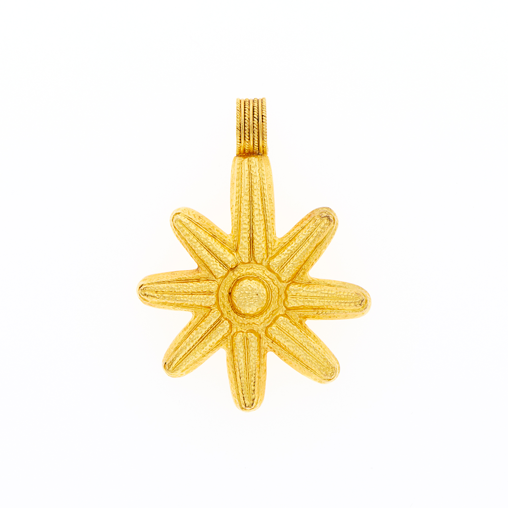Lot image - Ilias Lalaounis Gold Sun Pendant