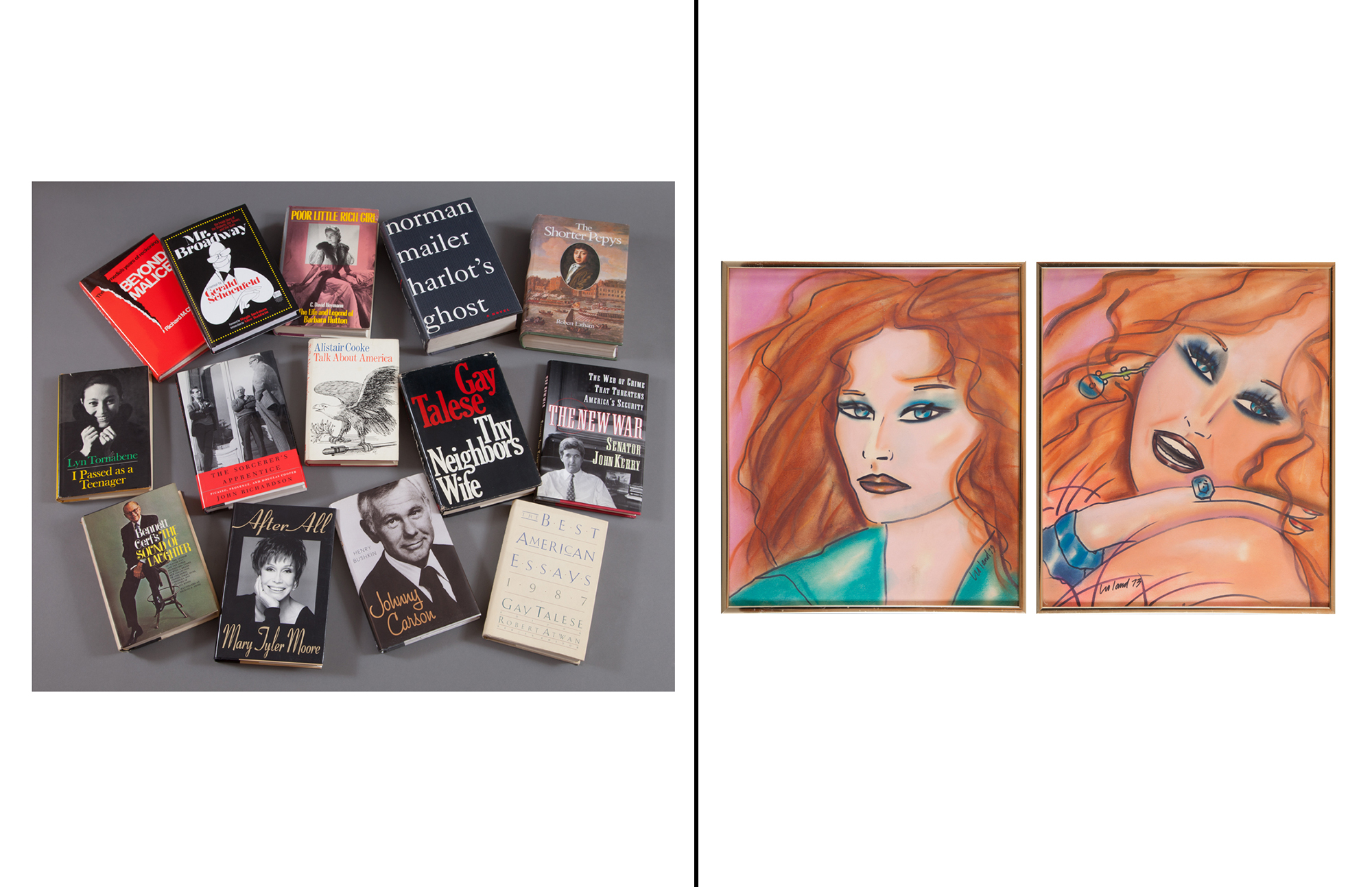 Lot image - [SIGNED BOOKS-SOCIETY]  Group of approximately sixty volumes signed, inscribed or gifted to Aileen Mehle.