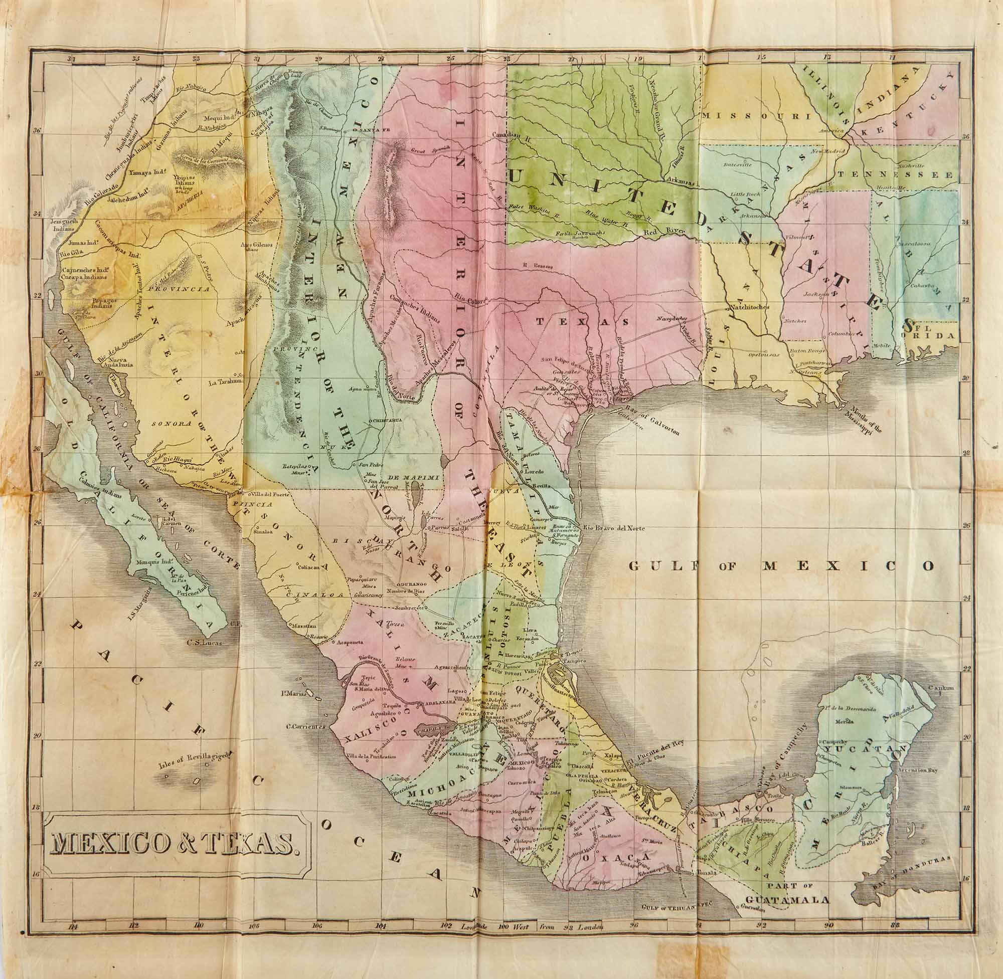 Lot image - [TEXAS]  NILES, JOHN M. and PEASE, L. T. History of South America and Mexico ...To Which is Annexed, A Geographical and Historical View of Texas, with a Detailed Account of the Texian Revolution and War.