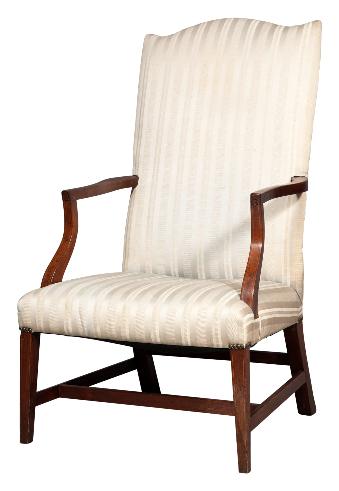 Lot image - Federal Inlaid Mahogany Lolling Chair