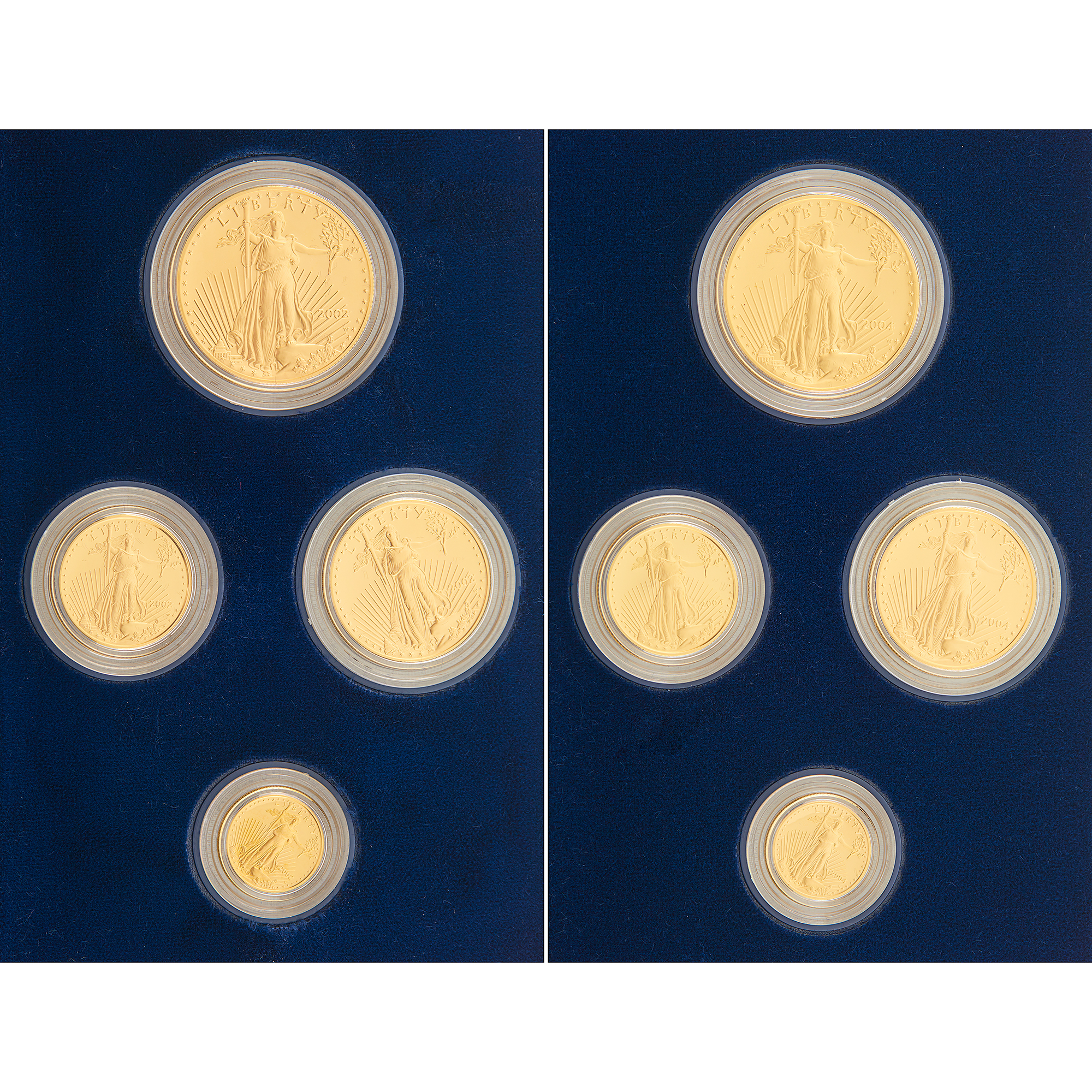 Lot image - United States Gold Eagle Proof Sets