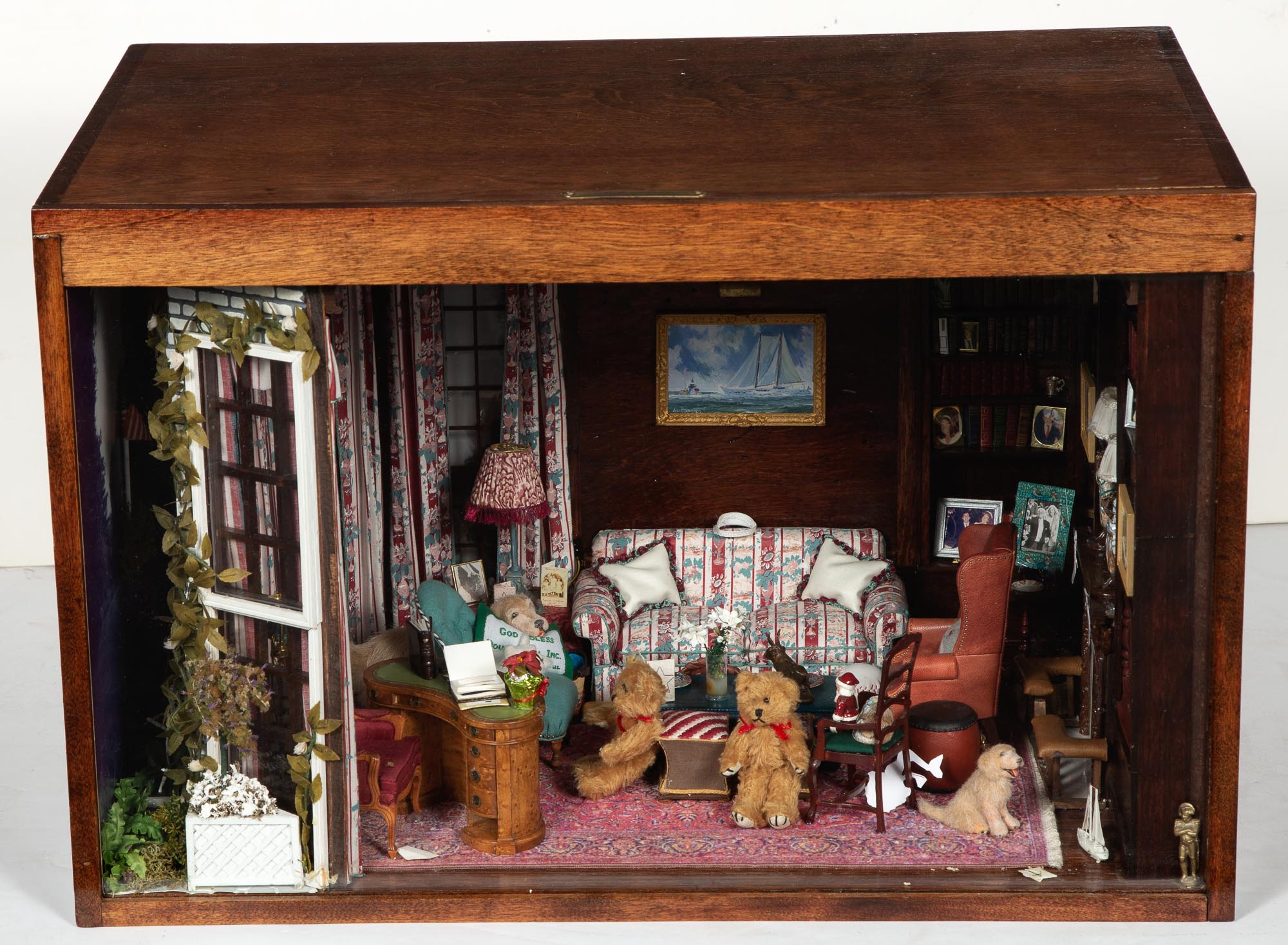Lot image - Diorama of a Library