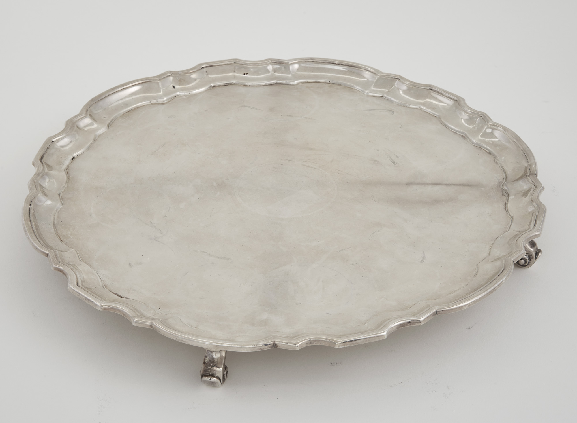 Lot image - Tiffany & Co. Makers Sterling Silver Salver