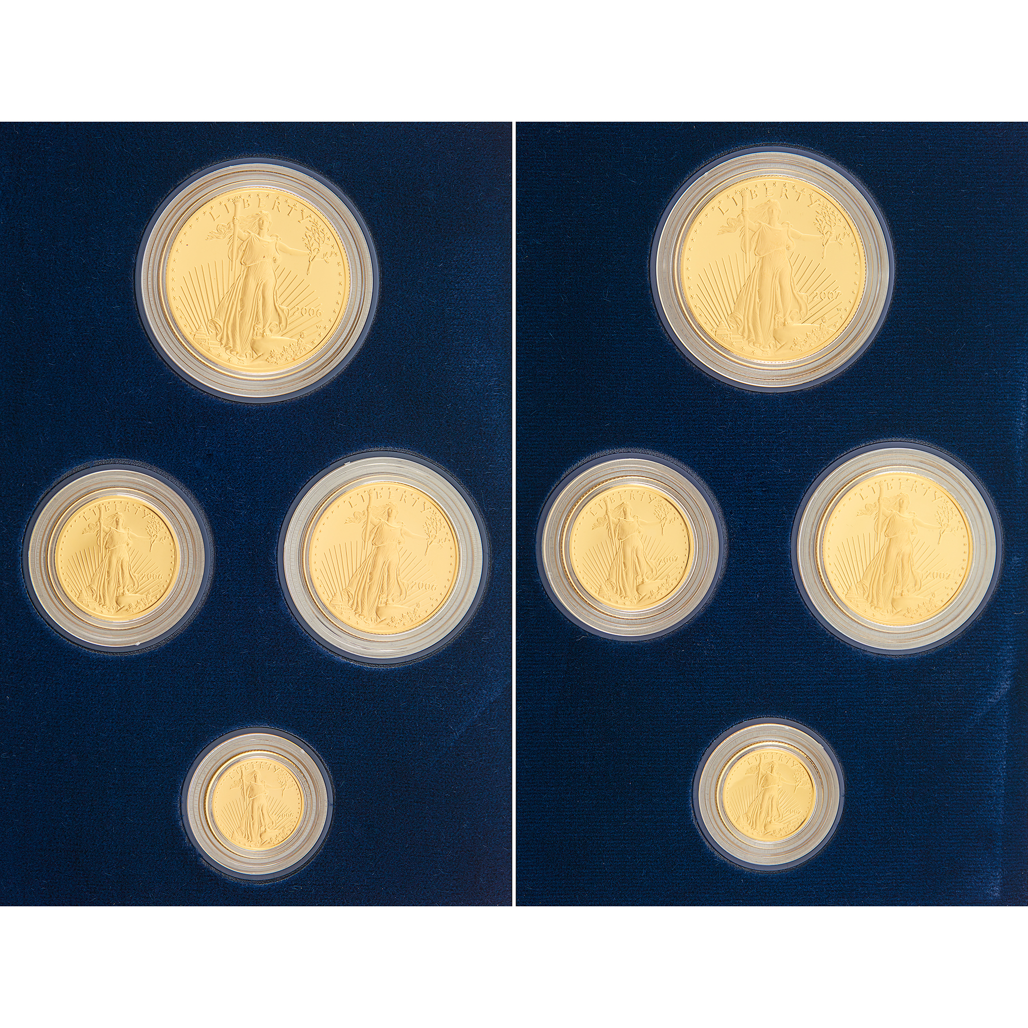 Lot image - United States Gold Eagle Proof Sets