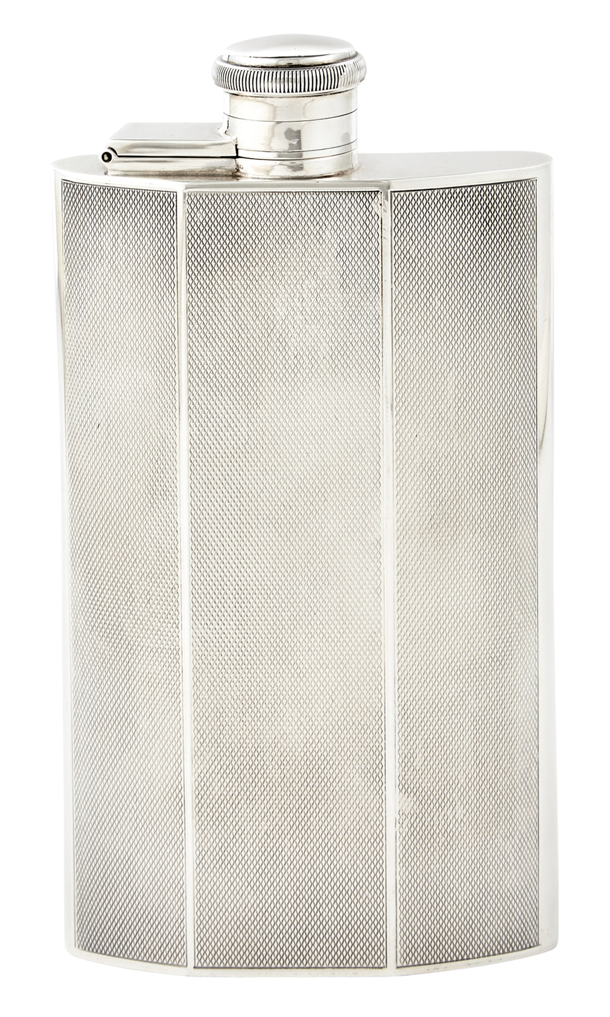 Lot image - English Sterling Silver Flask