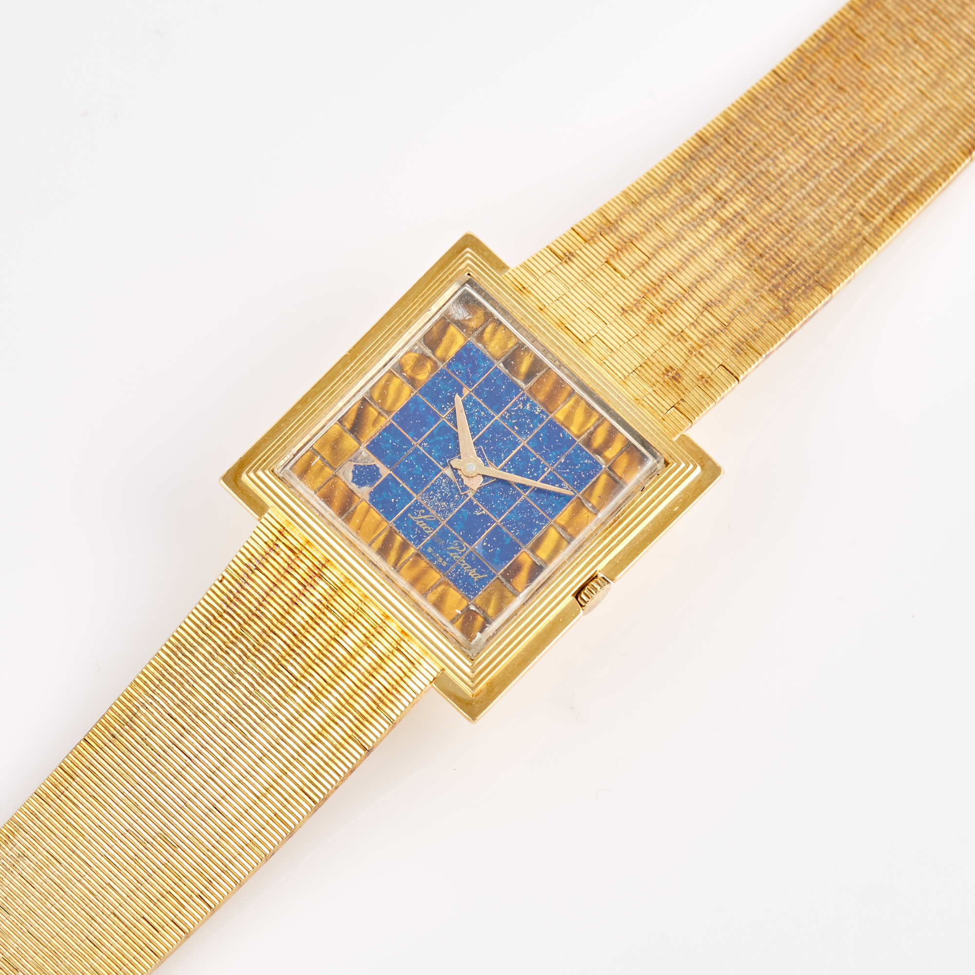 Lot image - Mans Gold Bracelet Watch, 17 Jewels, Lucien Picard, 14K 43 dwt. all