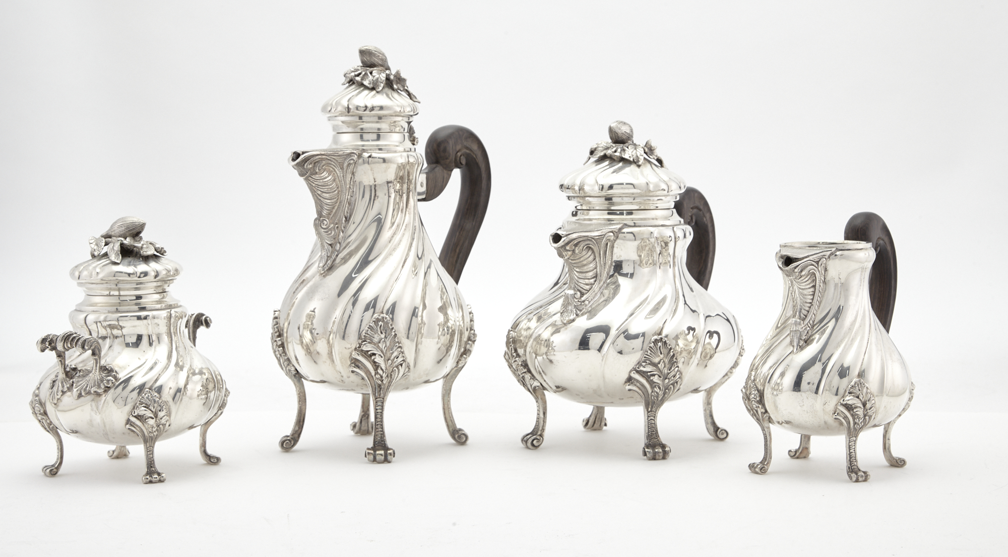 Lot image - Italian Silver Tea and Coffee Service