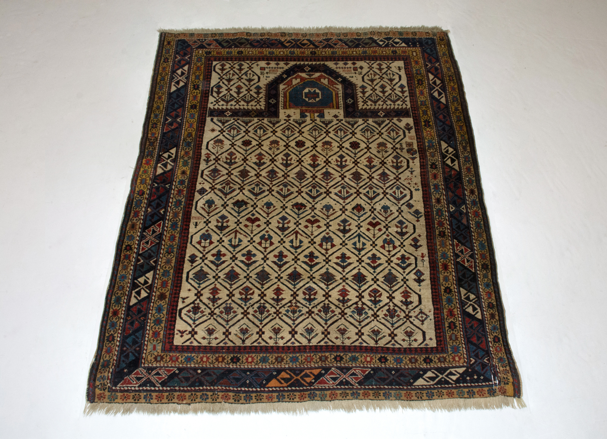Lot image - Marasali Shirvan Prayer Rug