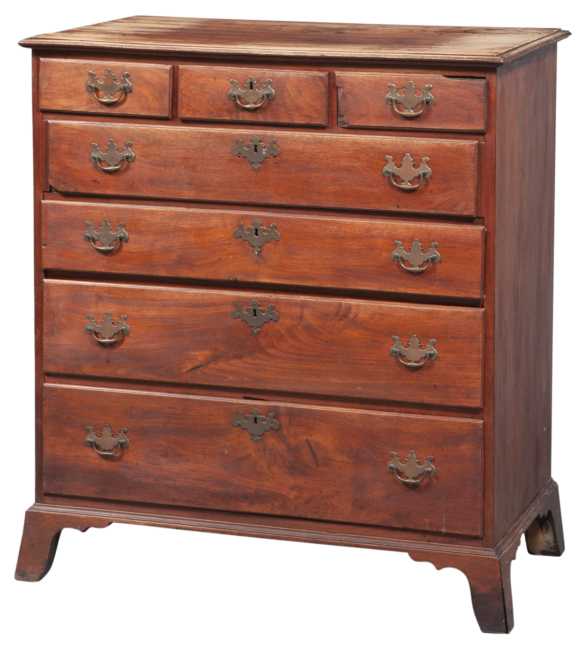 Lot image - Chippendale Walnut Chest of Drawers