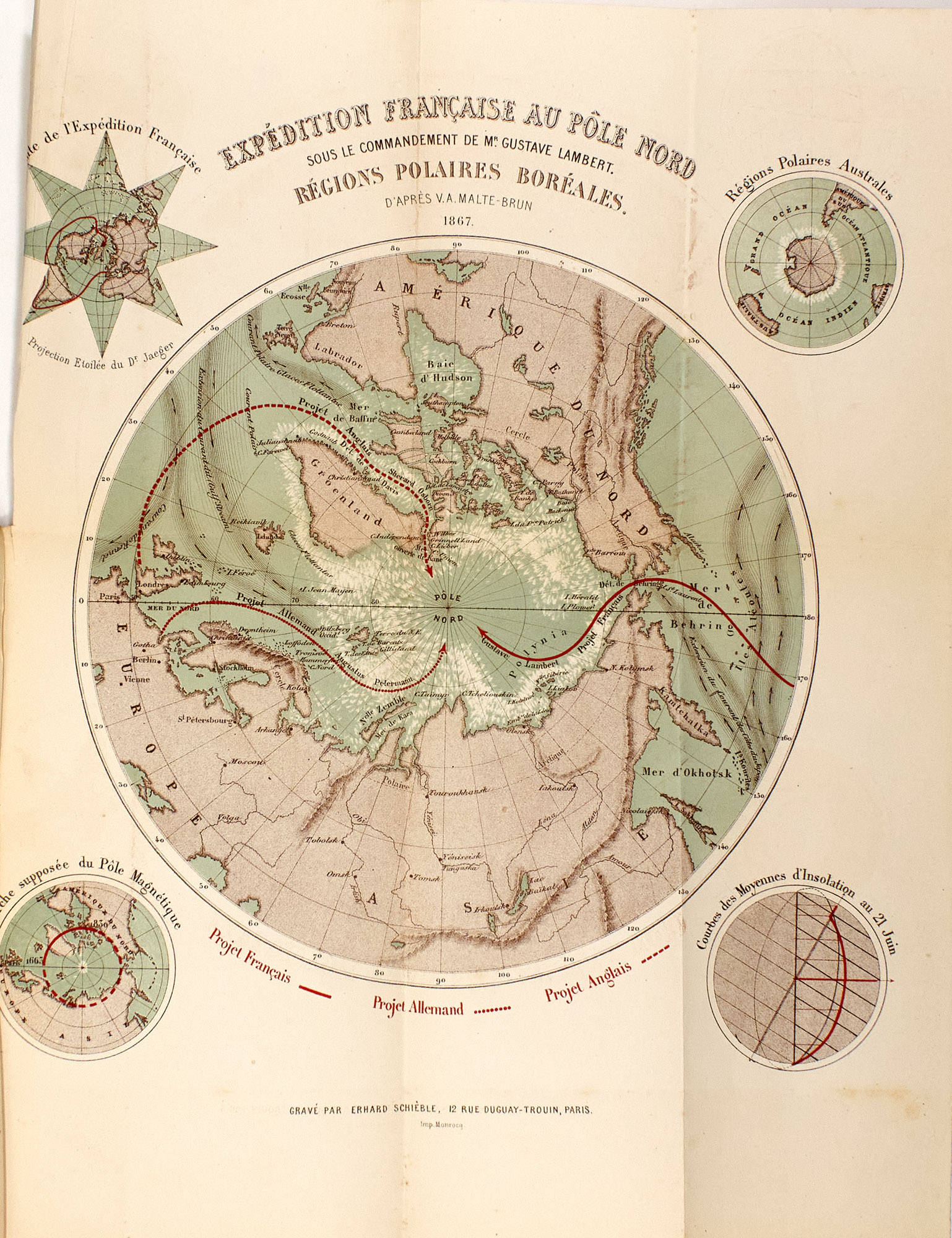 Lot image - [ARCTIC]  LAMBERT, GUSTAVE. LExpédition au Pôle Nord.
