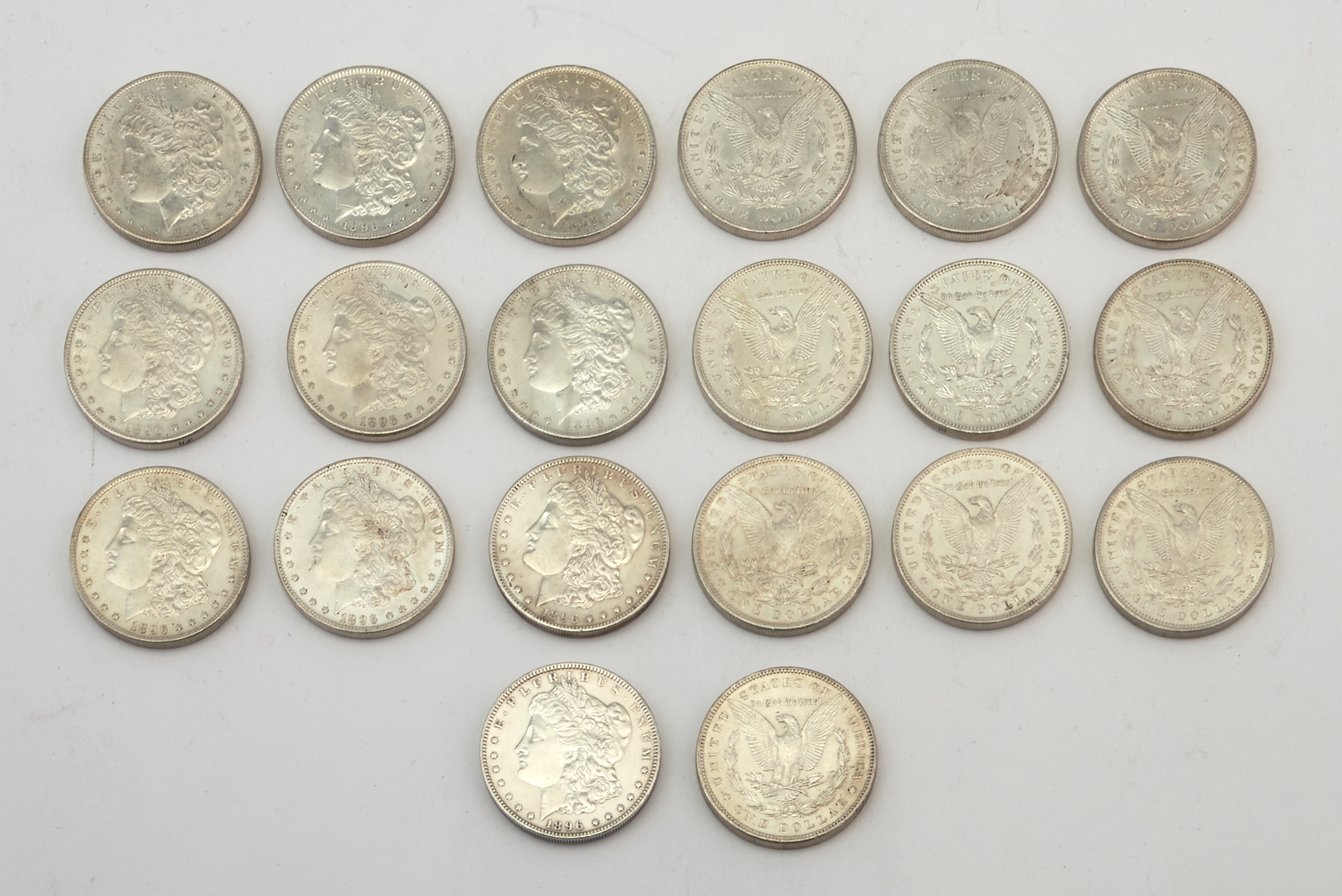 Lot image - United States 1896 Morgan Dollar Roll