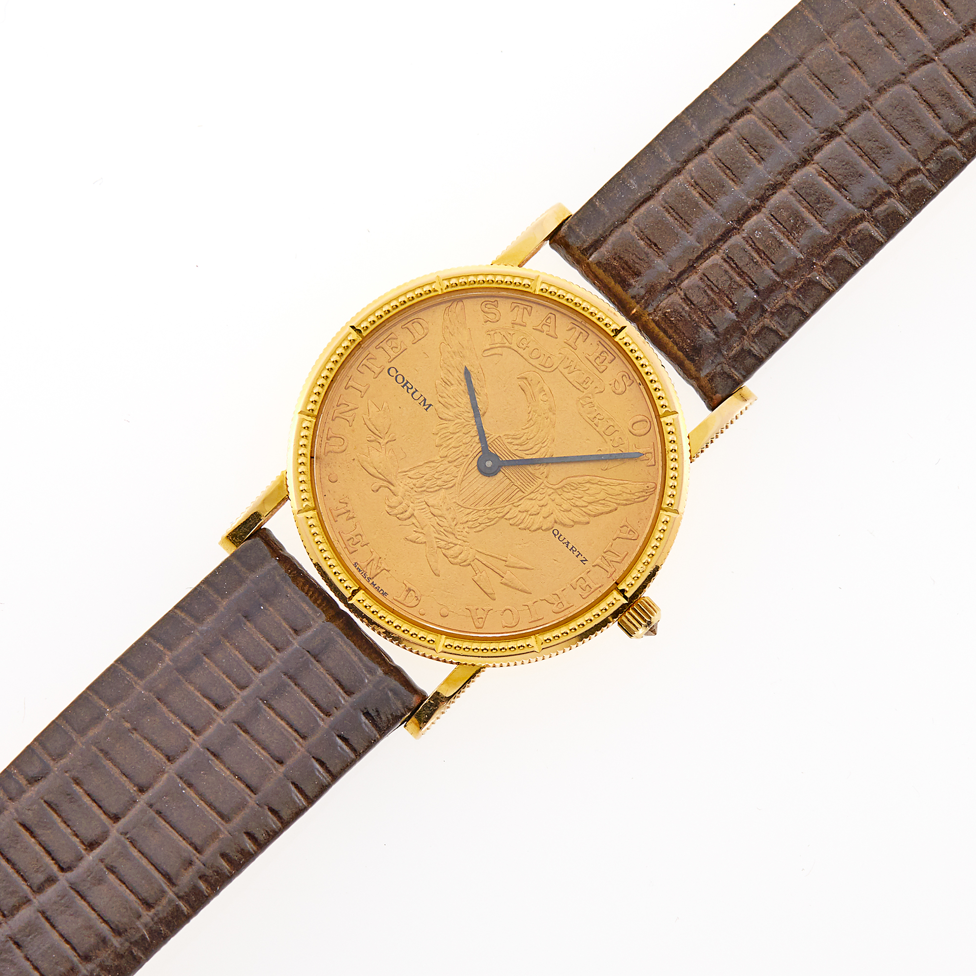 Lot image - United States $10 Liberty Mounted in Corum Watch