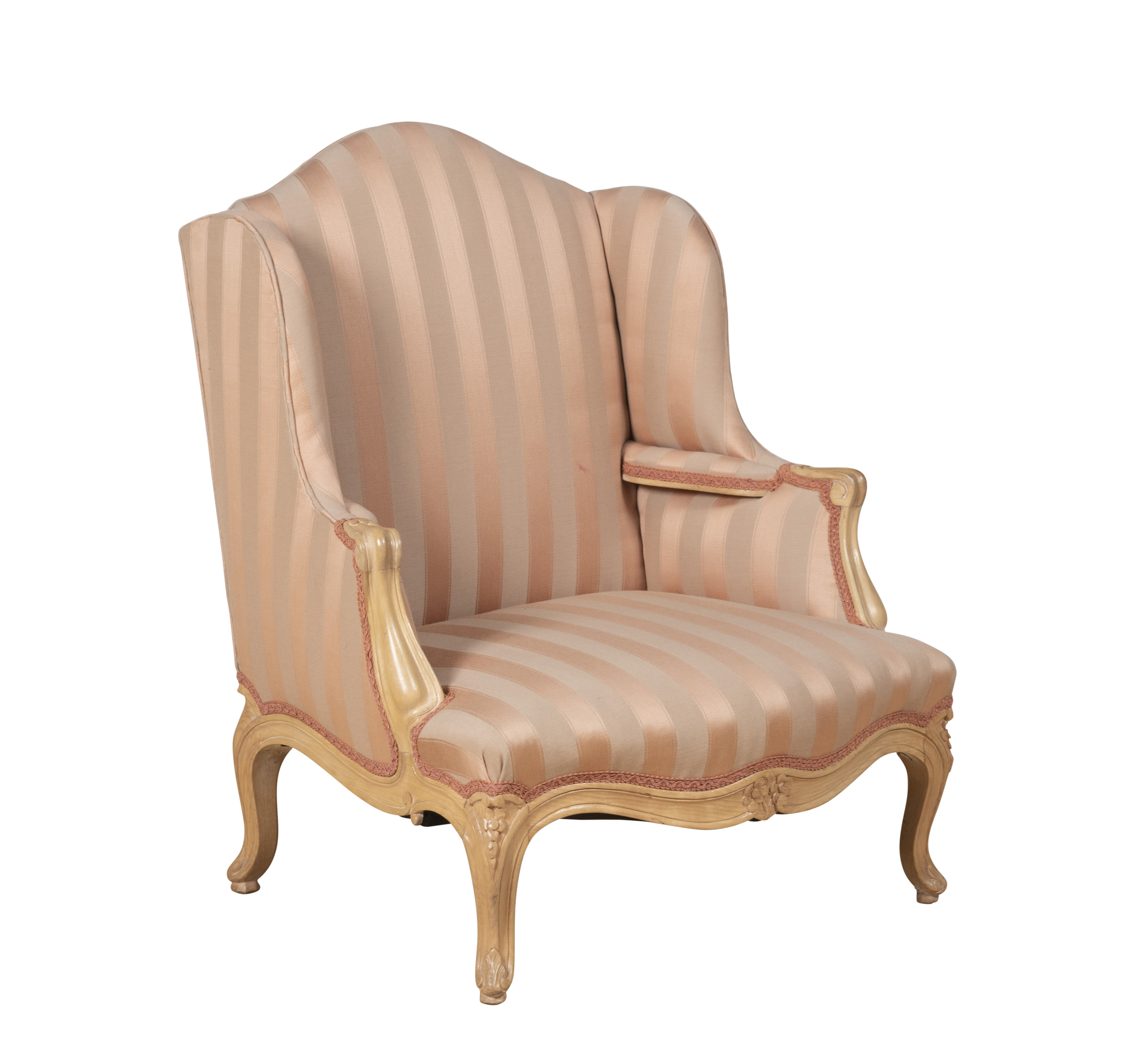 Lot image - Louis XV Style Painted Wood Diminutive Bergere A Oreilles