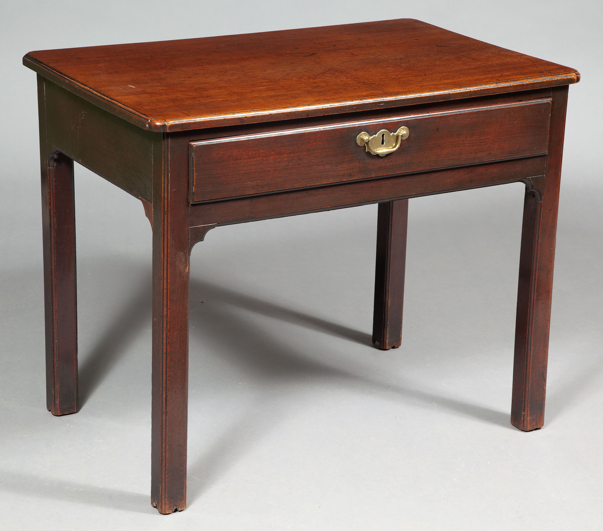 Lot image - George III Solid Mahogany Side Table