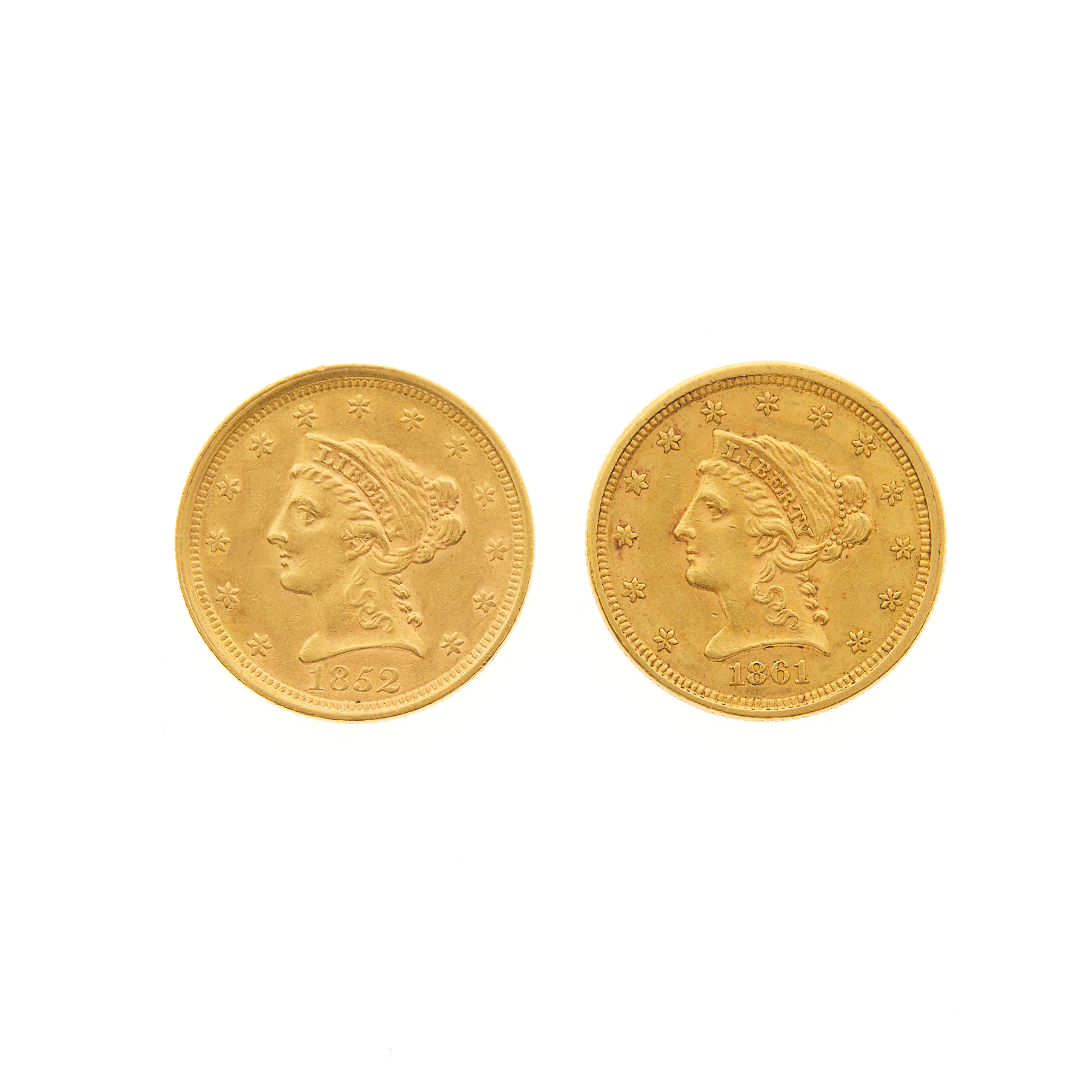 Lot image - United States $2 1/2 Liberty Head Coins