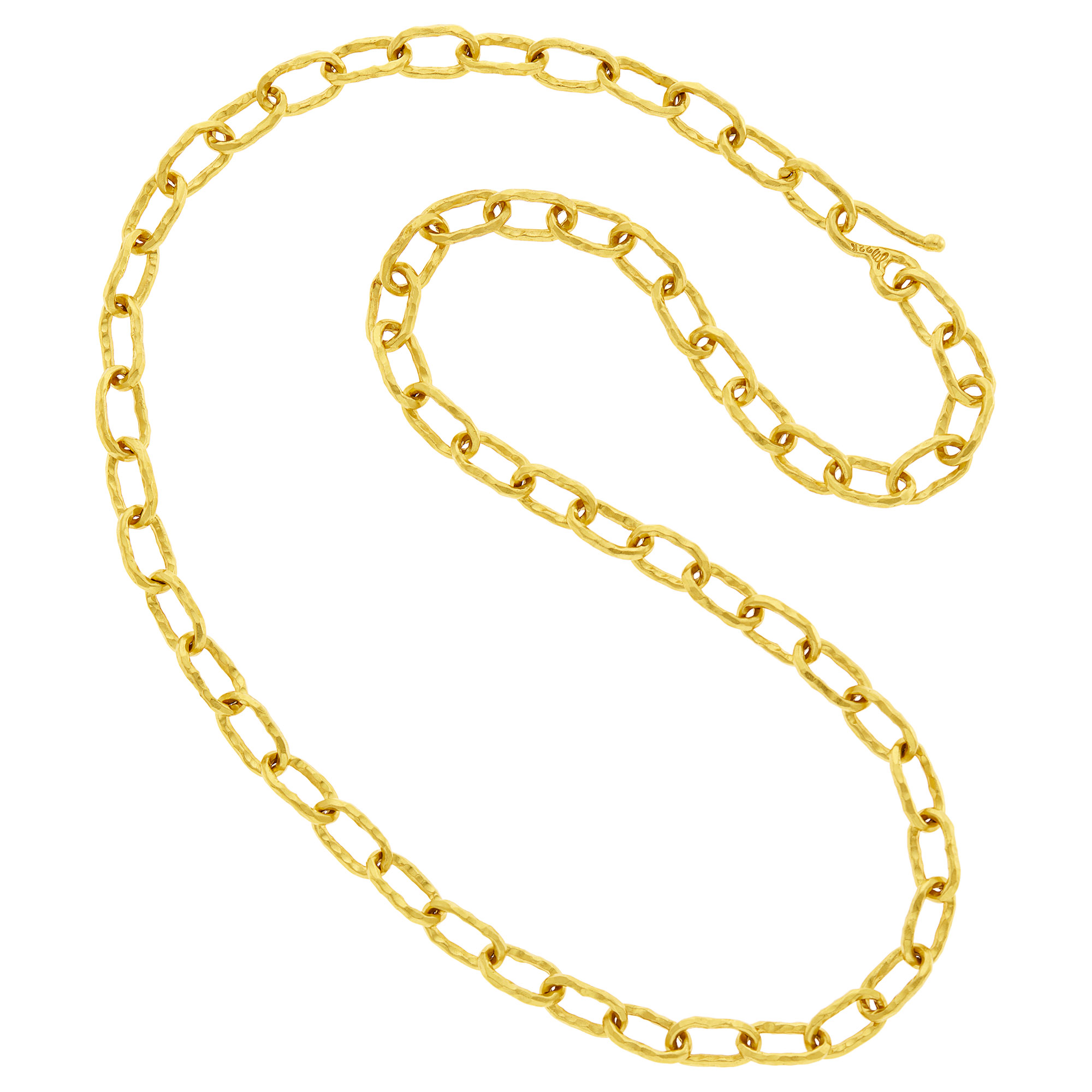 Lot image - Jean Mahie High Karat Gold Chain Necklace