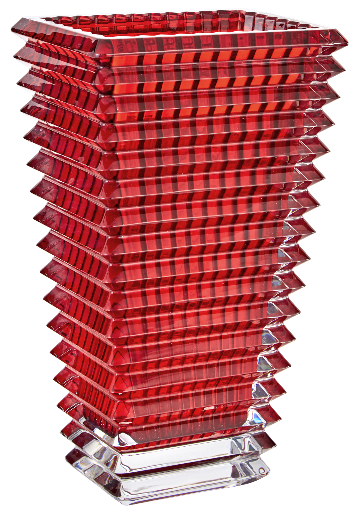 Lot image - Baccarat Ruby Glass Vase