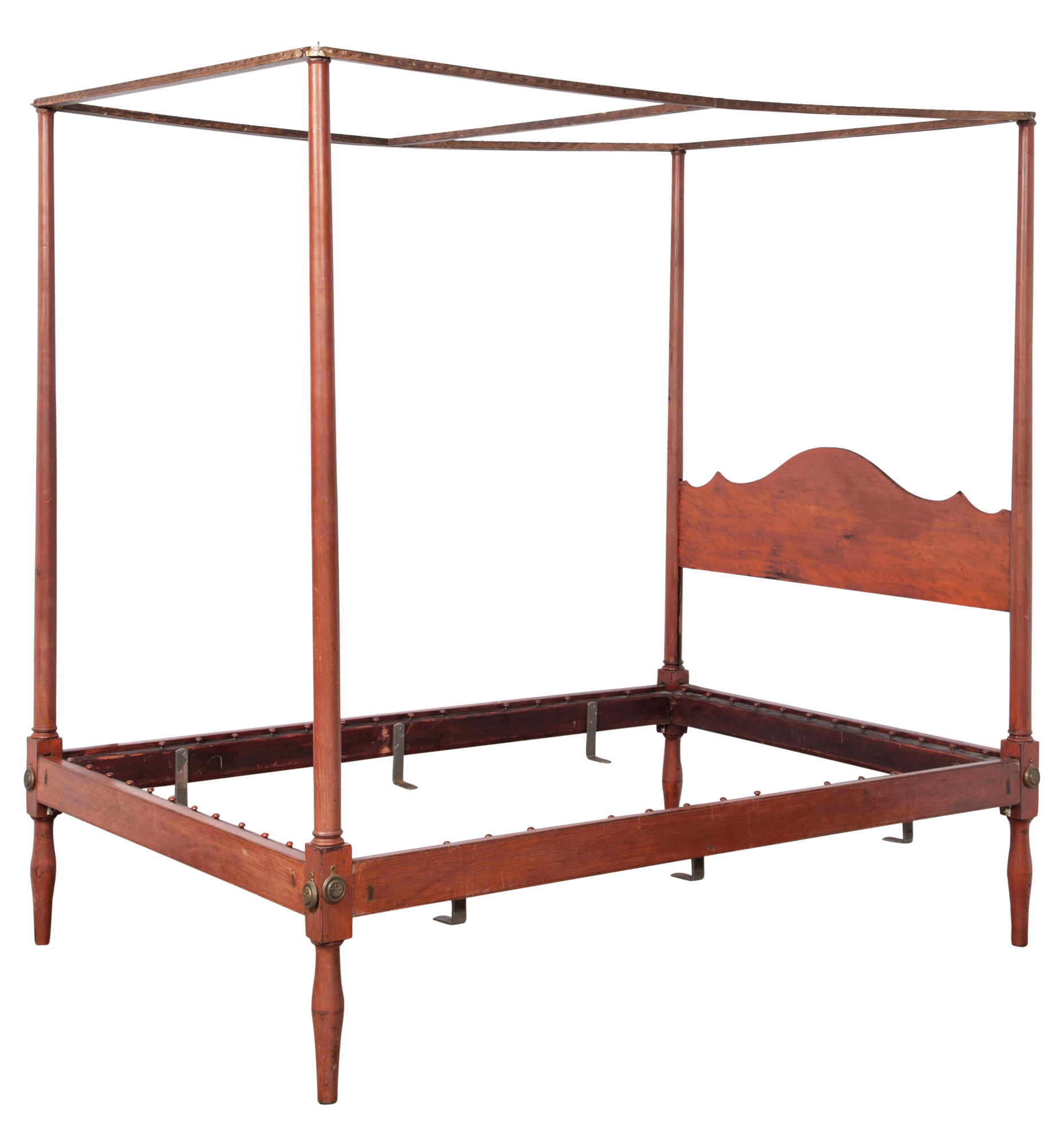 Lot image - Federal Grain Painted Tester Bed