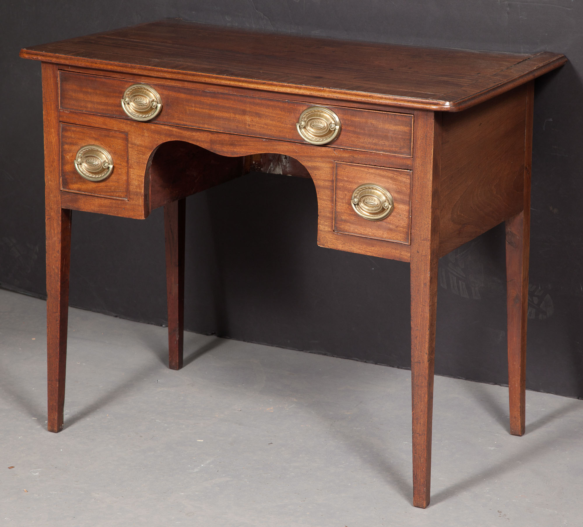 Lot image - George III Inlaid Mahogany Dressing Table