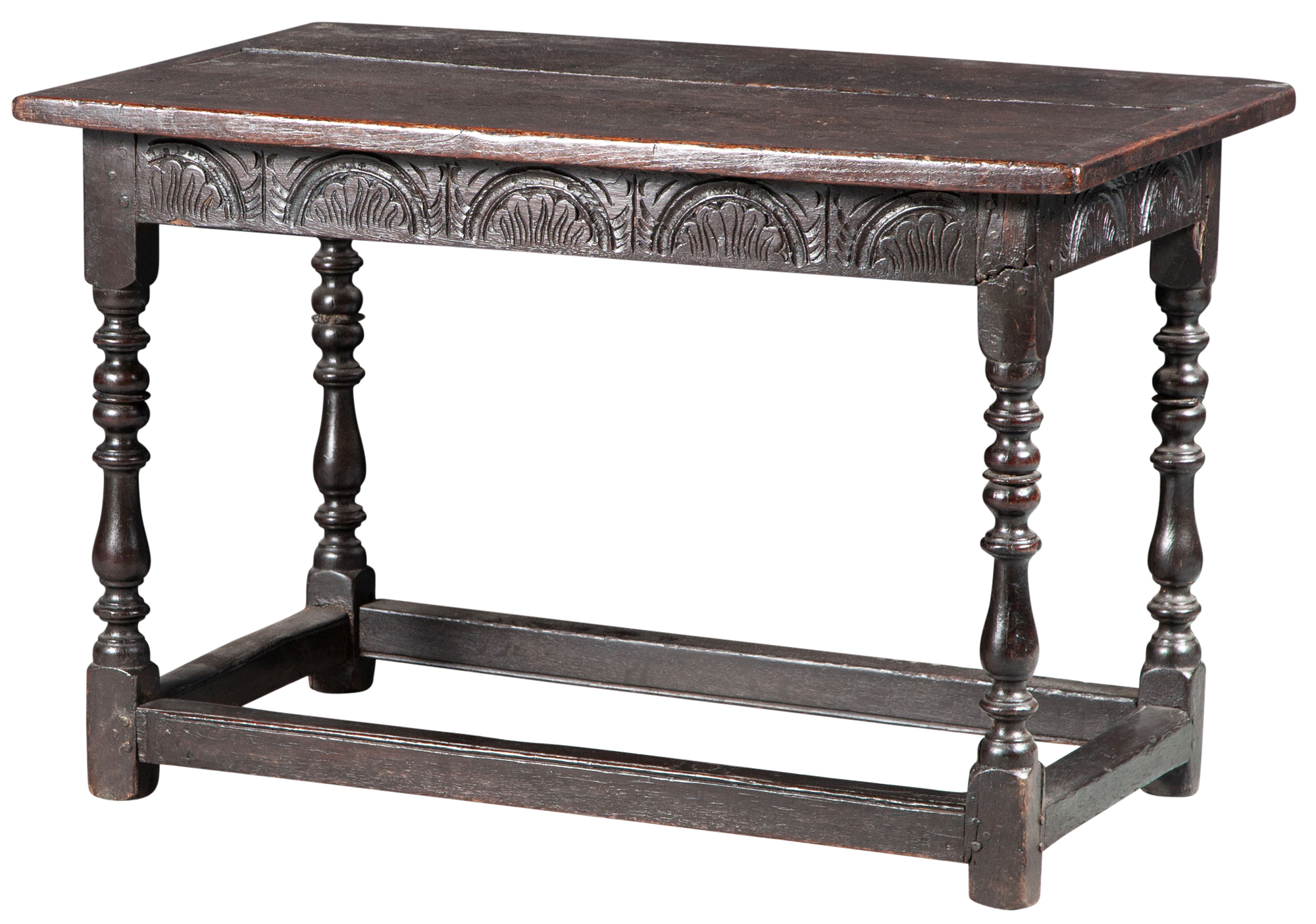 Lot image - Early English Oak Diminutive Hall Table