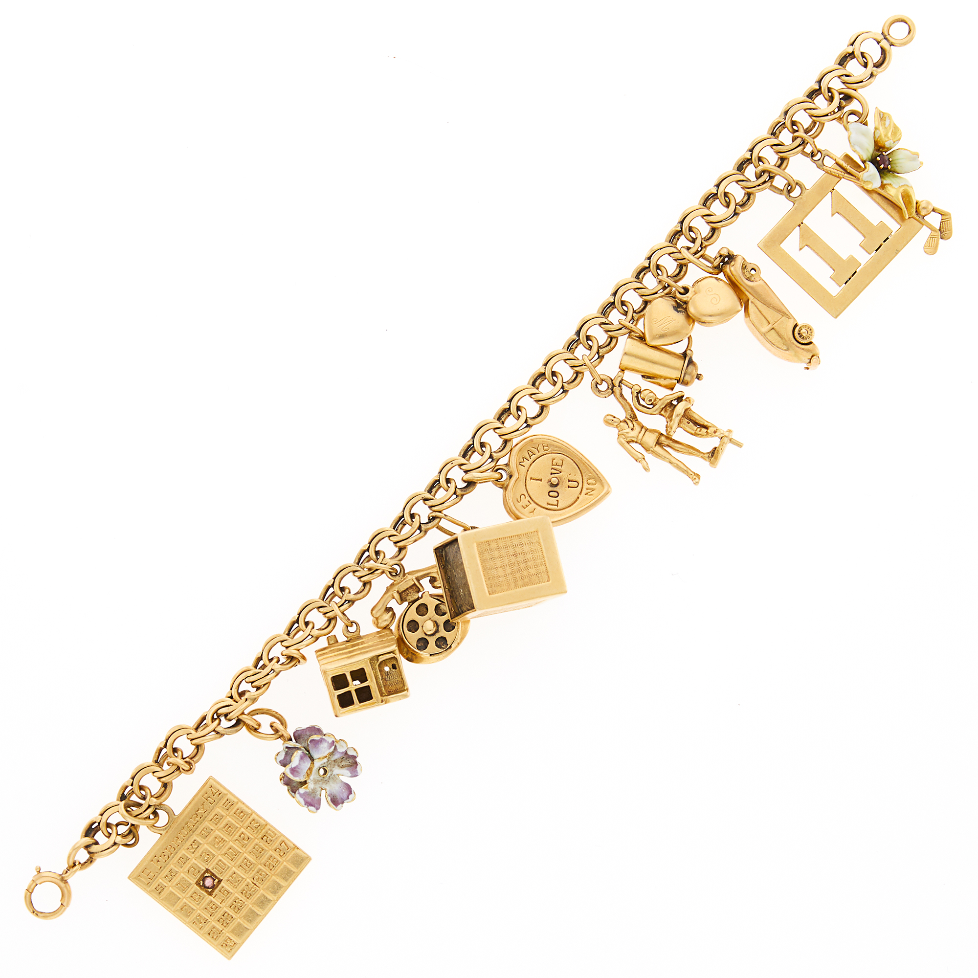 Lot image - Gold Charm Bracelet