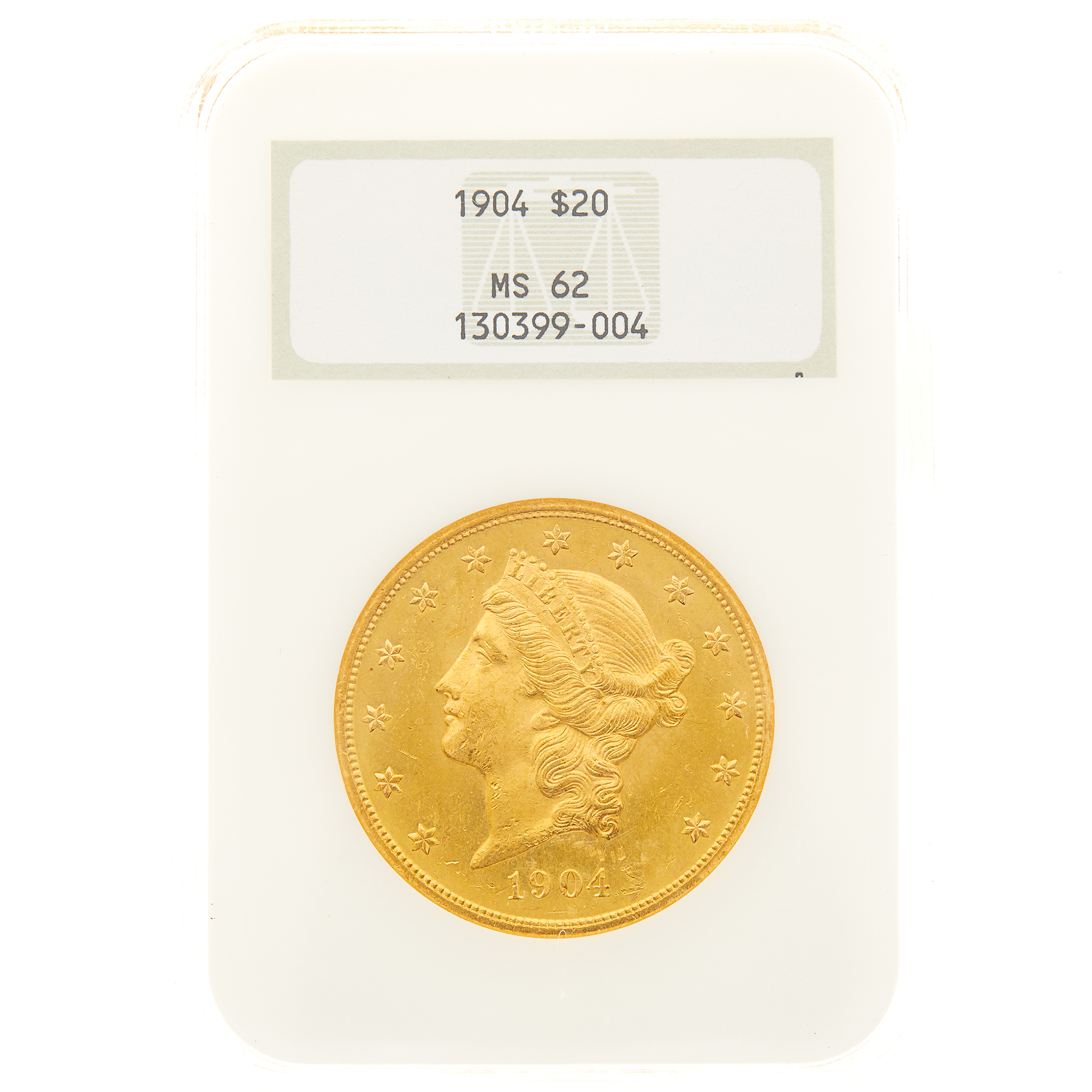 Lot image - United States 1904 $20 Liberty Head NGCMS 62