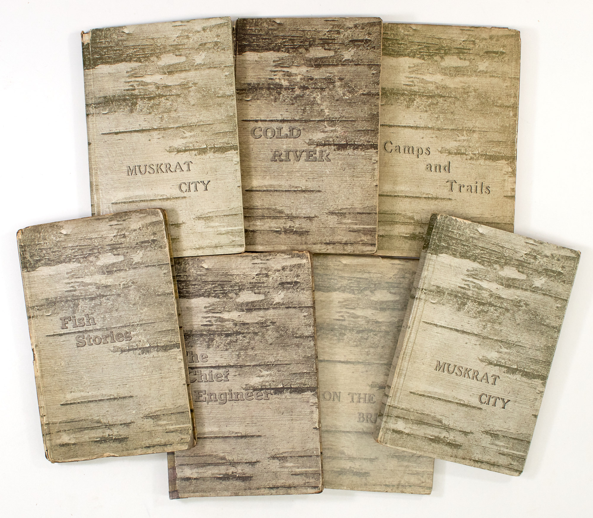 Lot image - ABBOTT, HENRY  A complete collection of Abbotts Birch Bark Christmas gift books.