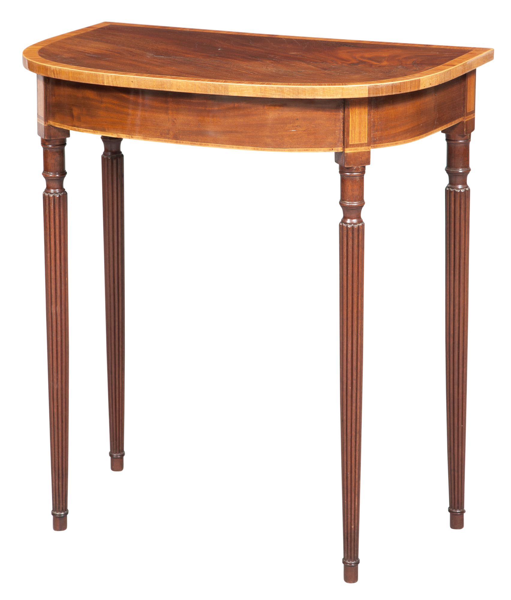 Lot image - George III Inlaid Mahogany Pier Table