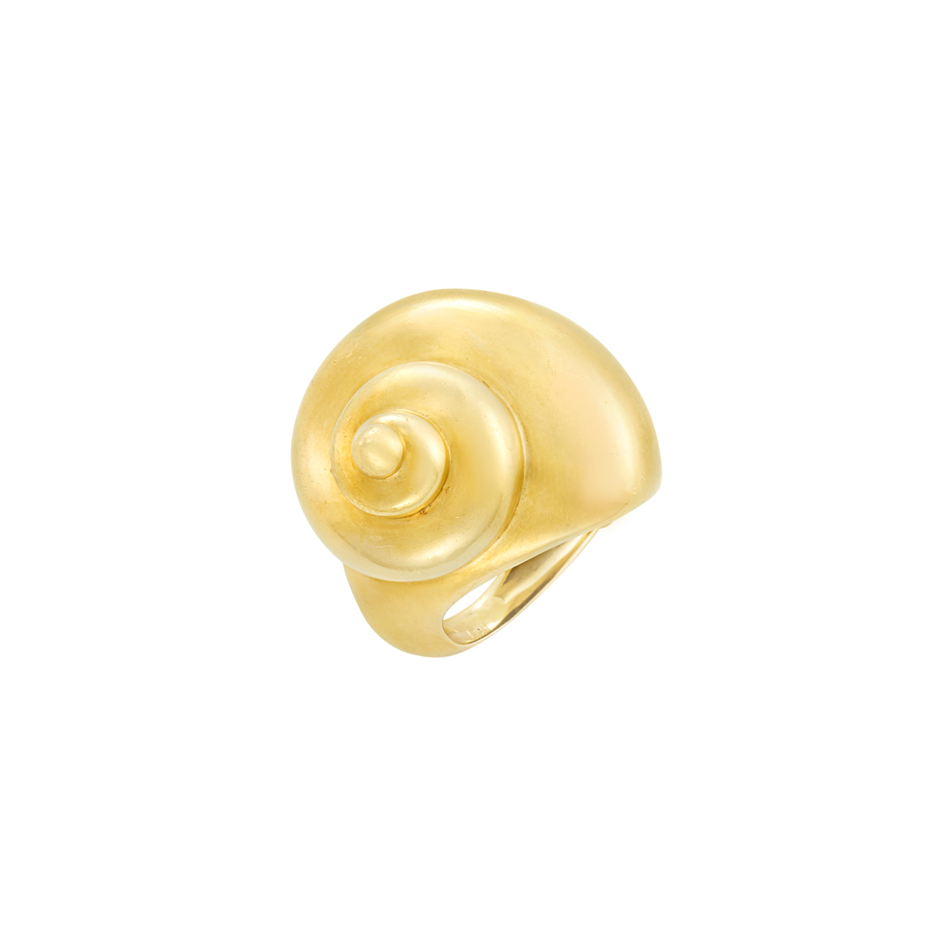 Lot image - Gold Snail Shell Ring, Tiffany & Co.