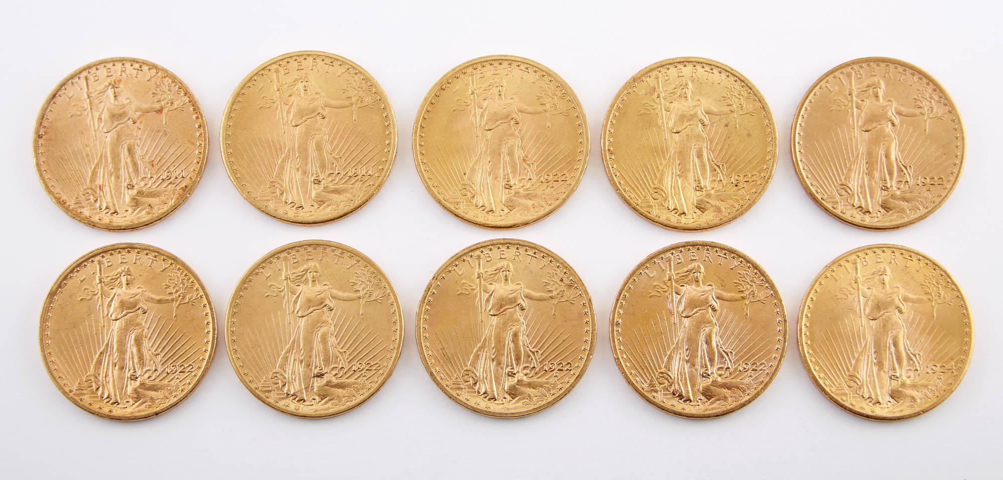 Lot image - United States St. Gaudens Group of Ten