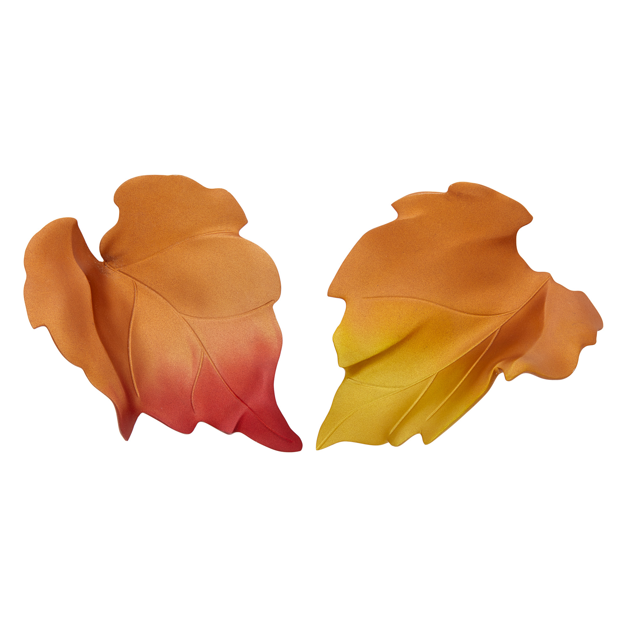 Lot image - JAR Pair of Aluminum Leaf Earclips, France