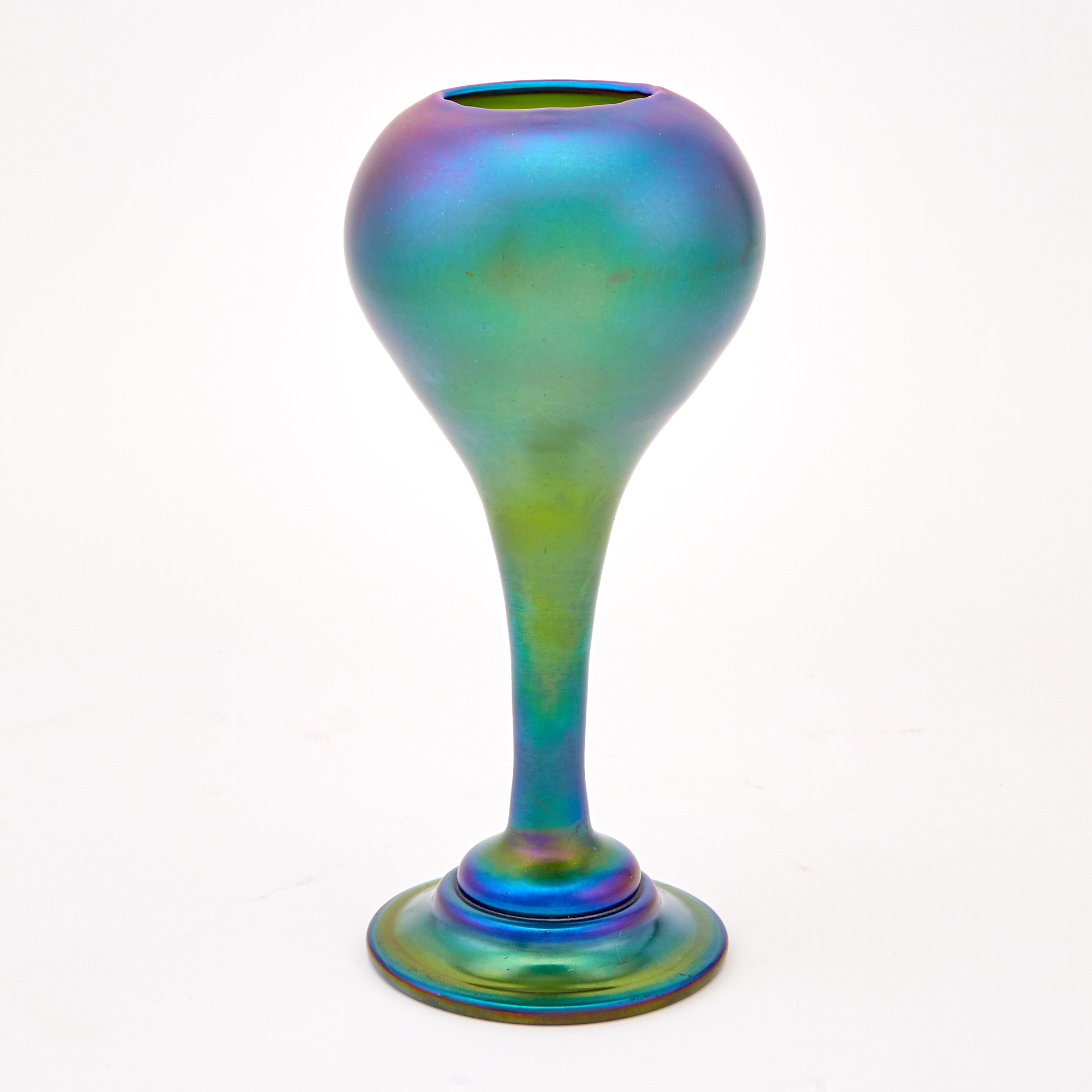 Lot image - Quezal Art Glass and Decorating Co. Glass Vase
