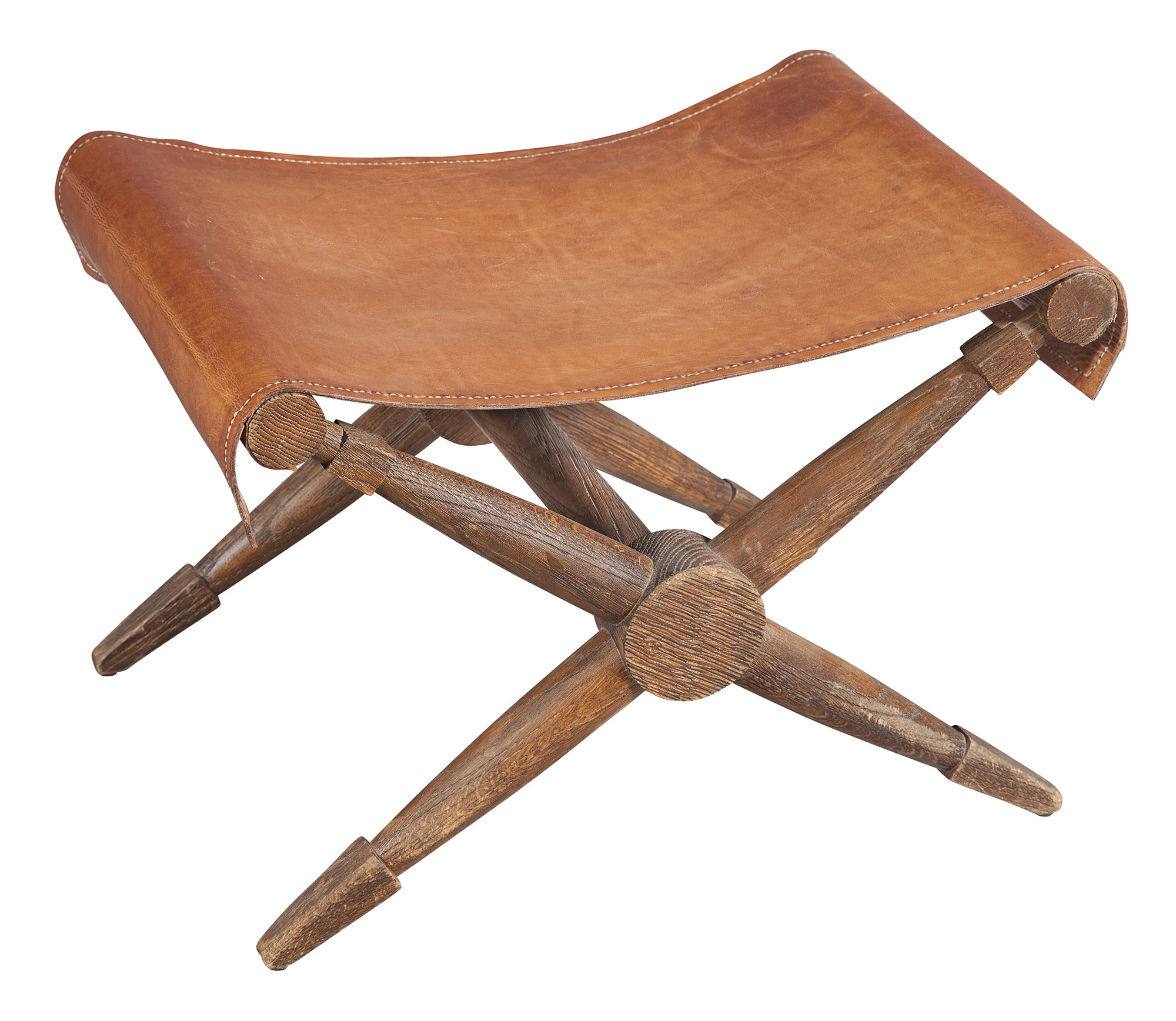 Lot image - Jean-Michel Frank Leather and Oak Rodo