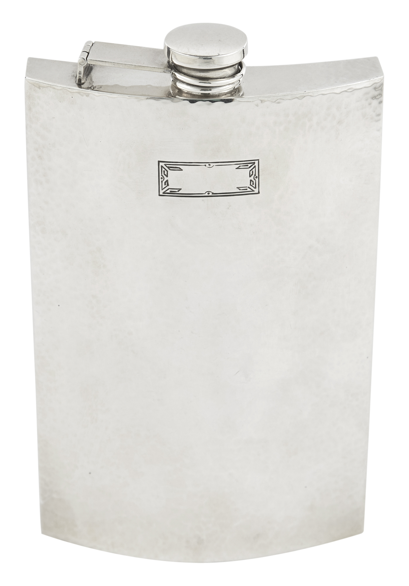 Lot image - International Silver Co. Sterling Silver Flask