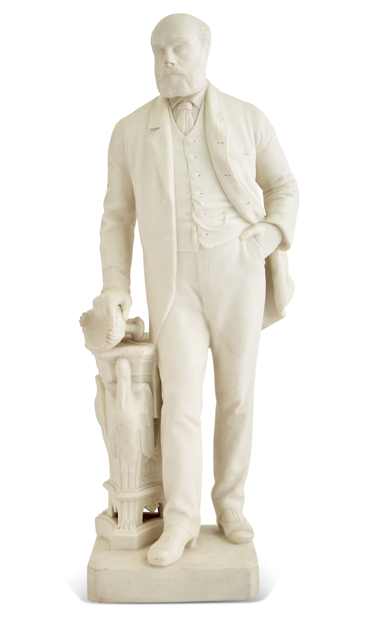Lot image - Mintons Parian Figure of Colin Minton Campbell