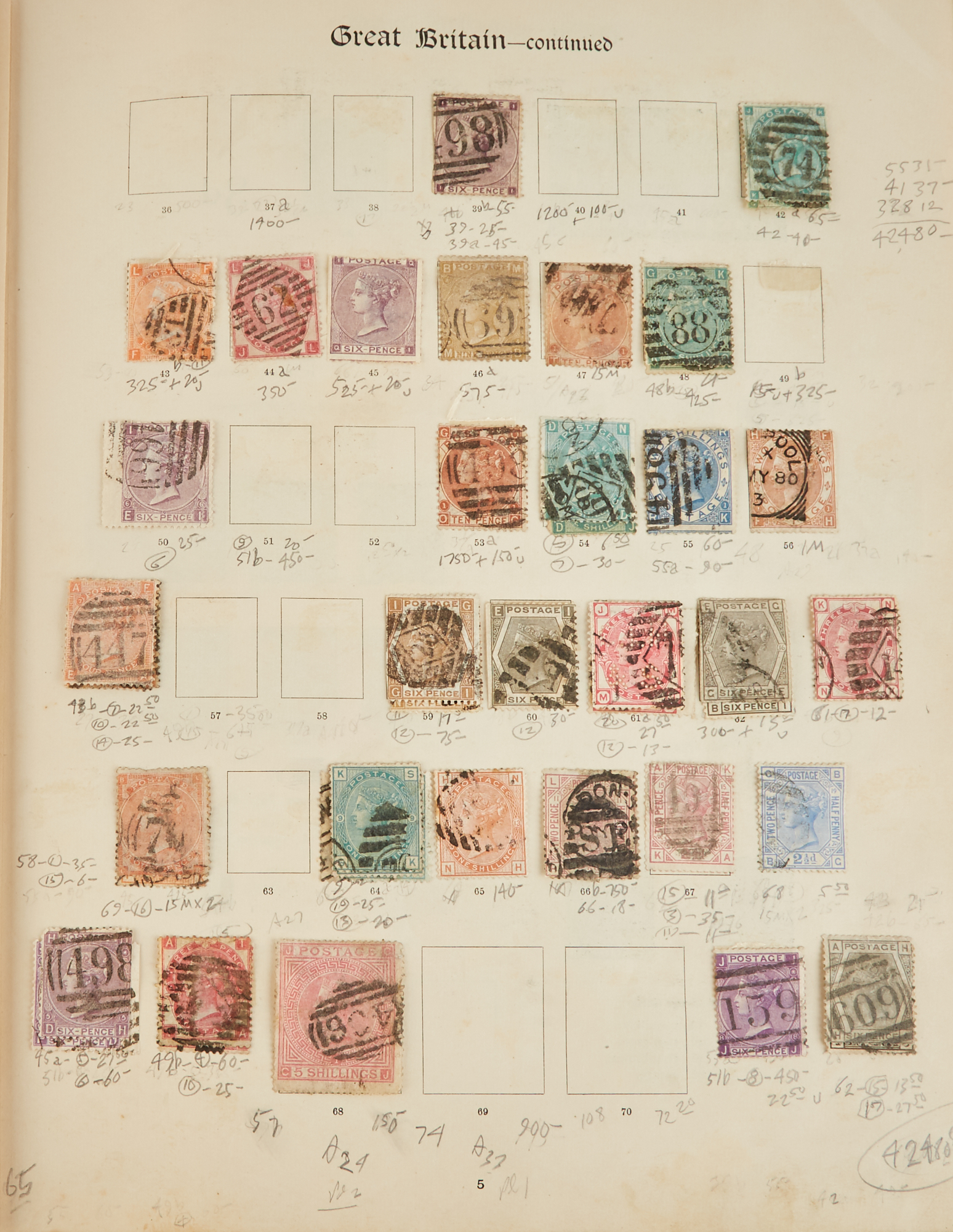 Lot image - Impressive Collection of British Postage Stamps