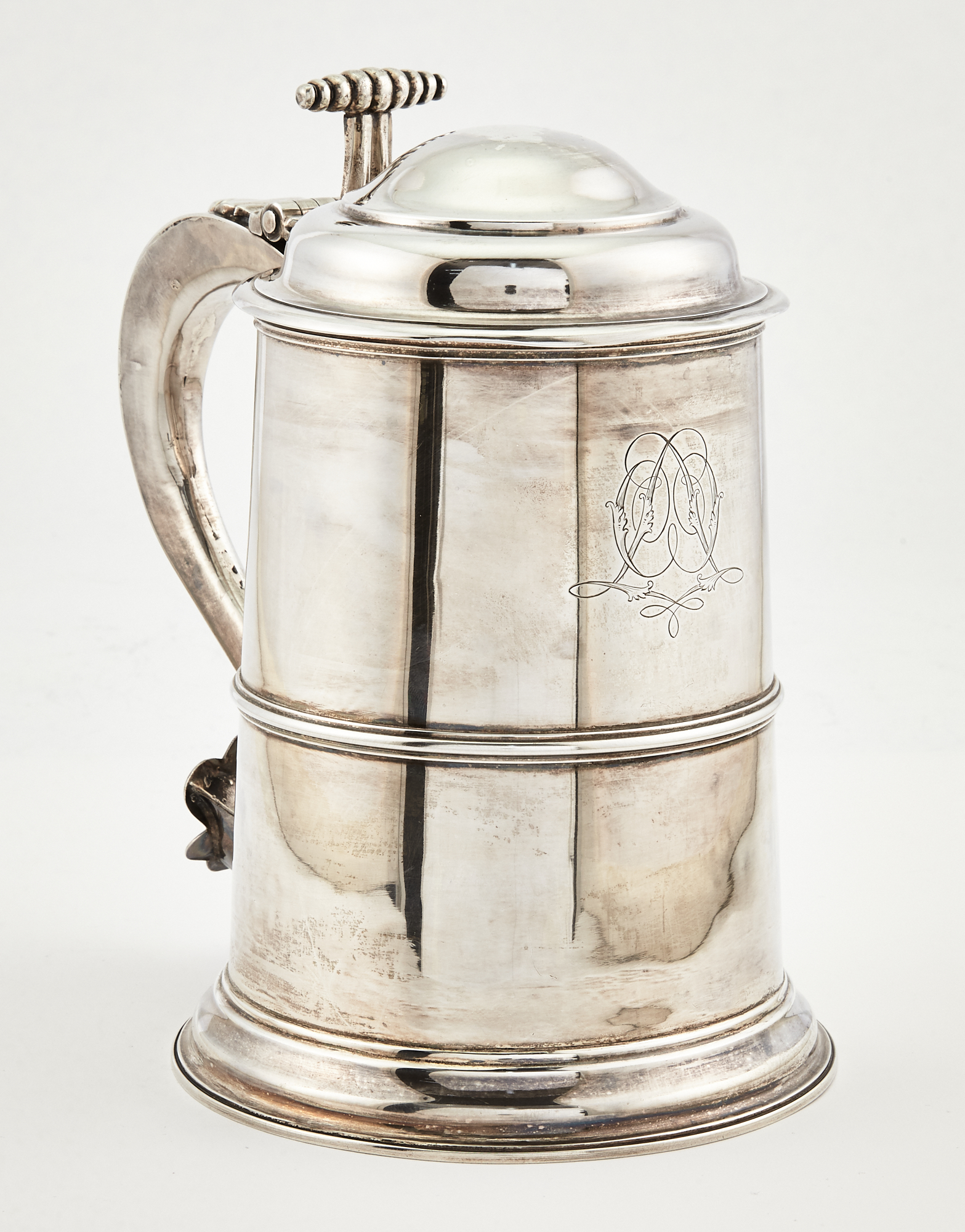 Lot image - George II Sterling Silver Tankard