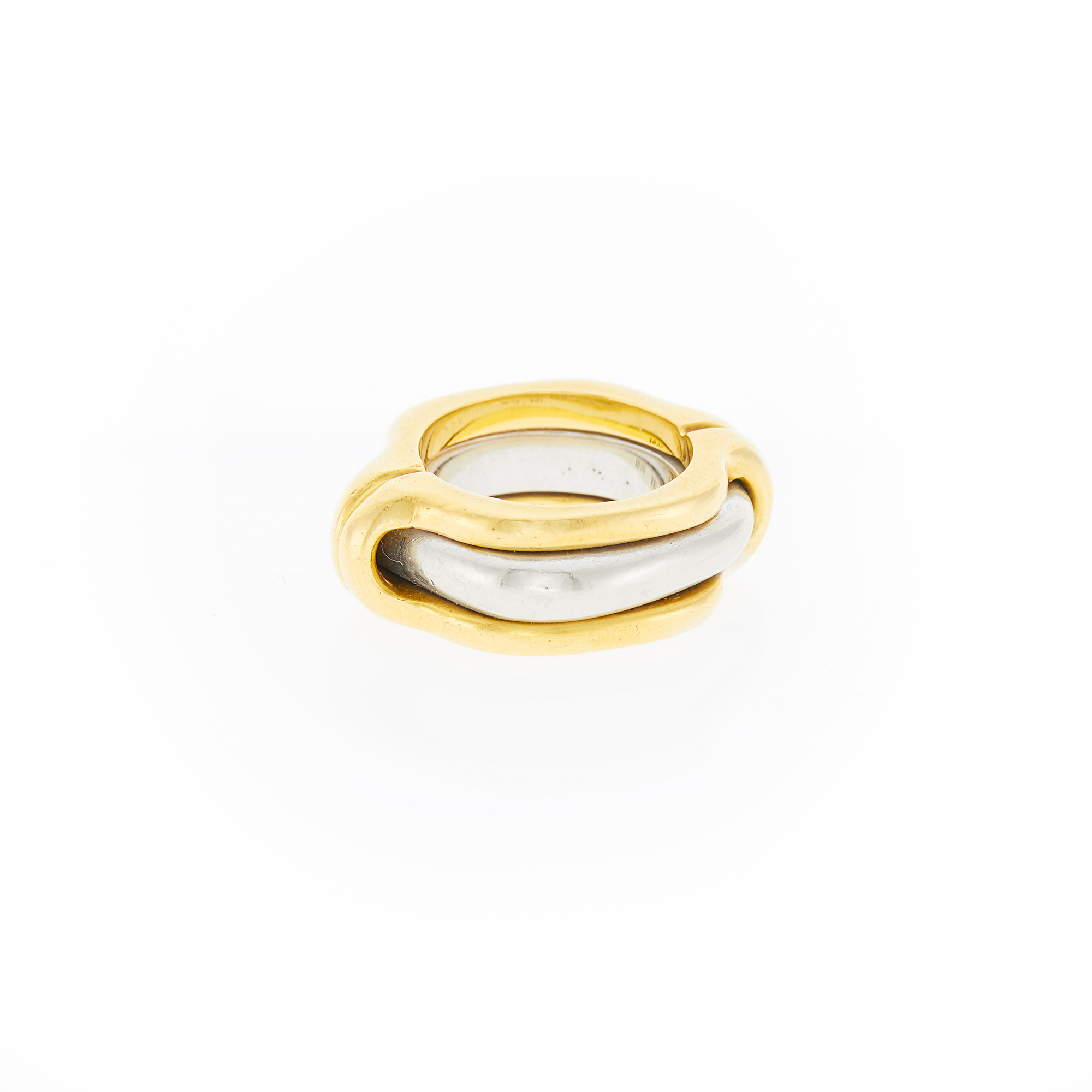 Lot image - Two-Color Gold Puzzle Ring