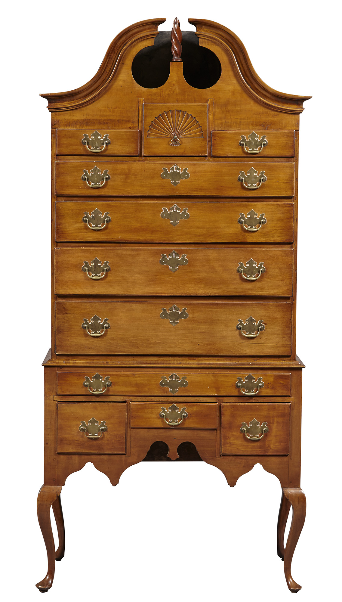 Lot image - Queen Anne Cherry High Chest
