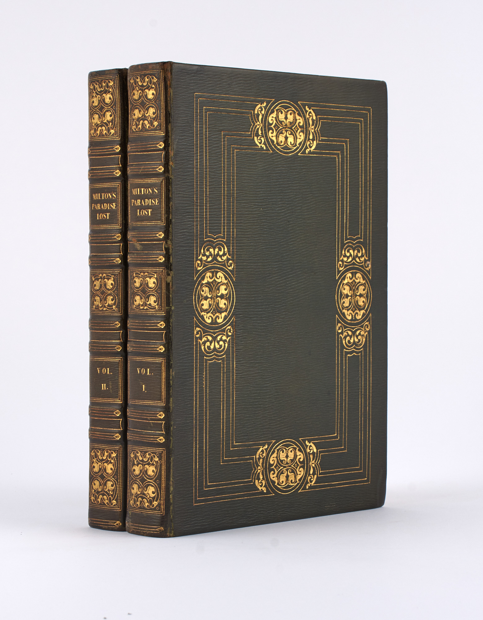 Lot image - [FORE-EDGE PAINTING]  MILTON, JOHN. Paradise Lost.