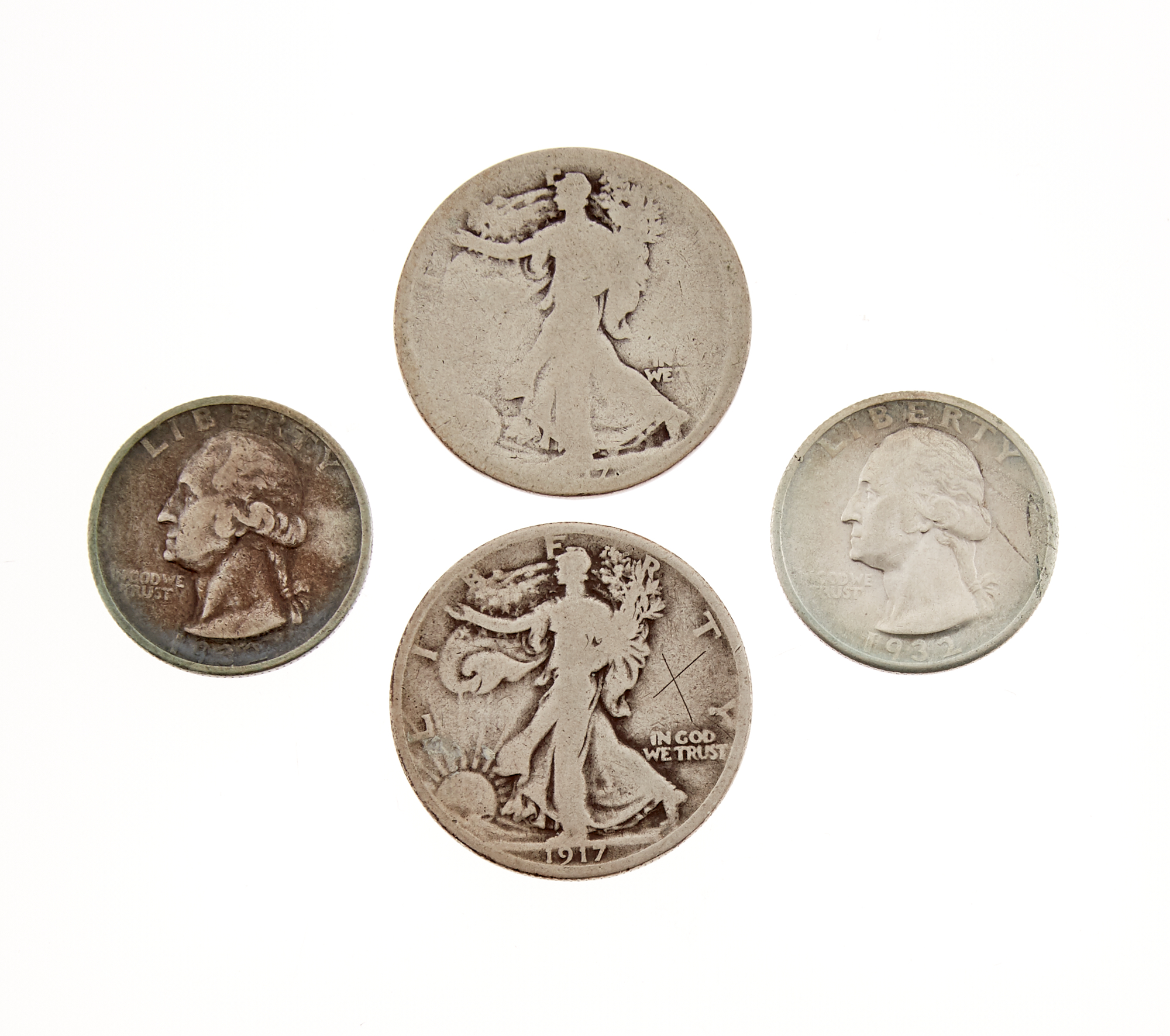 Lot image - United States Silver Halves and Quarters