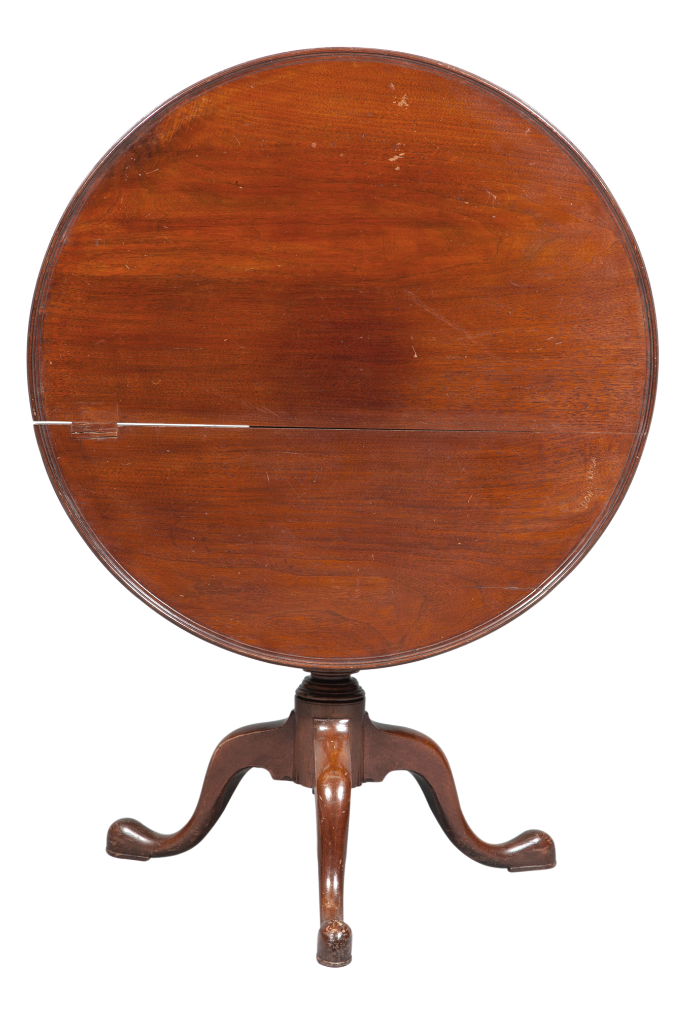 Lot image - Chippendale Walnut Tripod Tea Table