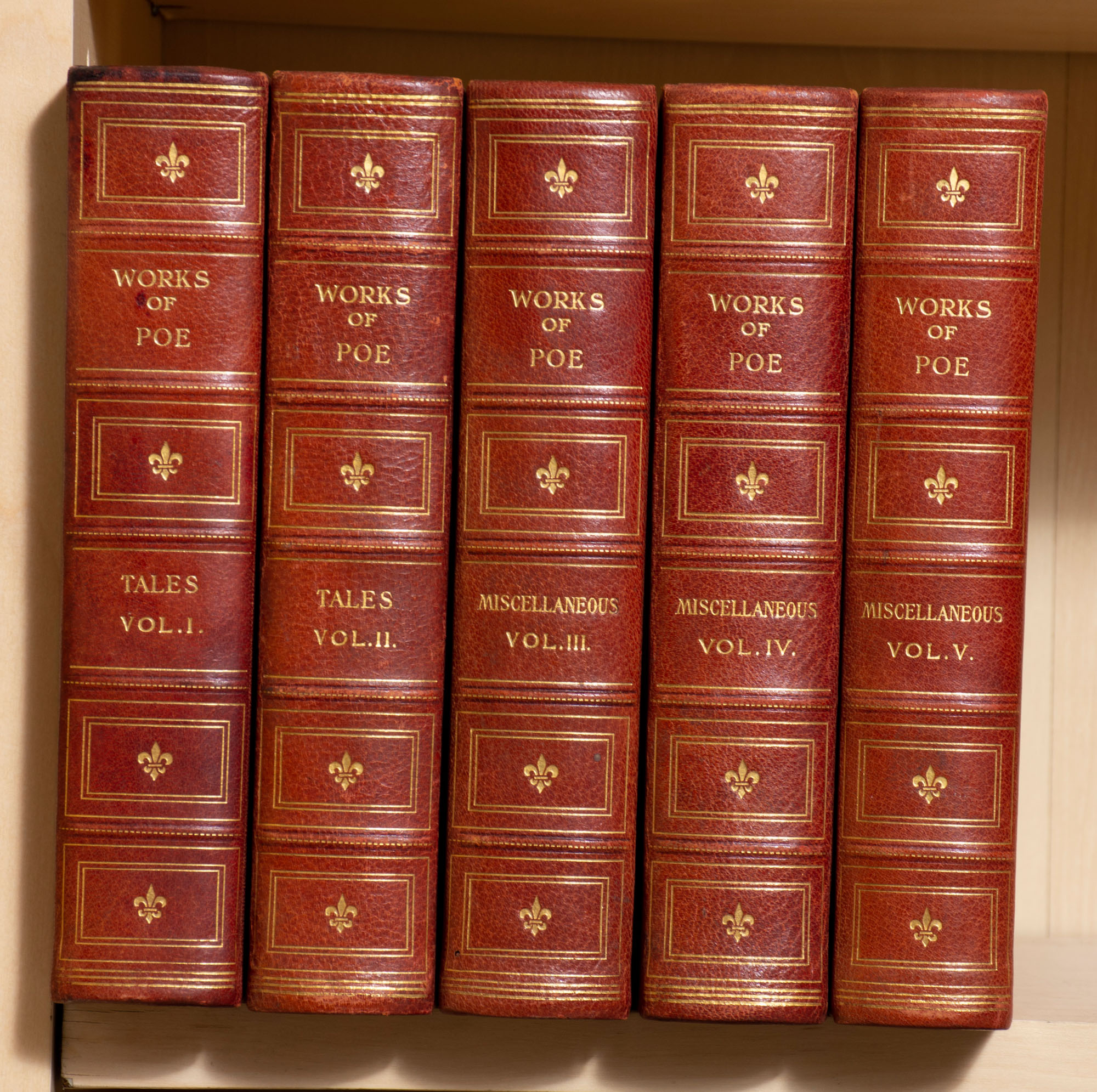 Lot image - [BINDINGS]  POE, EDGAR ALLAN. The Works.