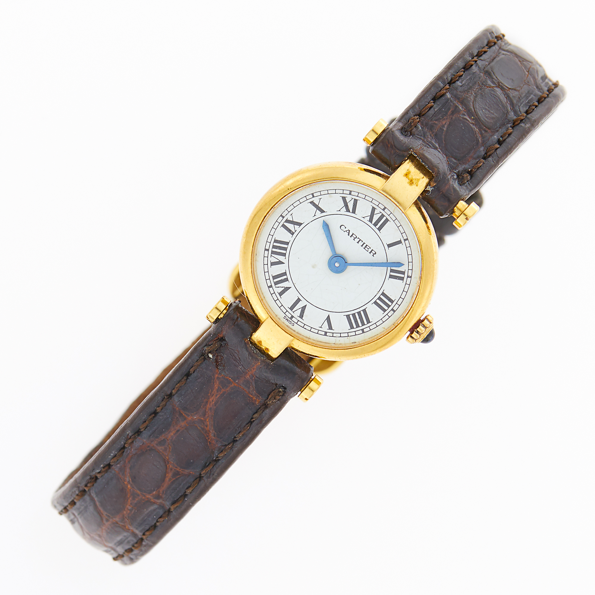 Lot image - Cartier Paris Gold Vendome Wristwatch