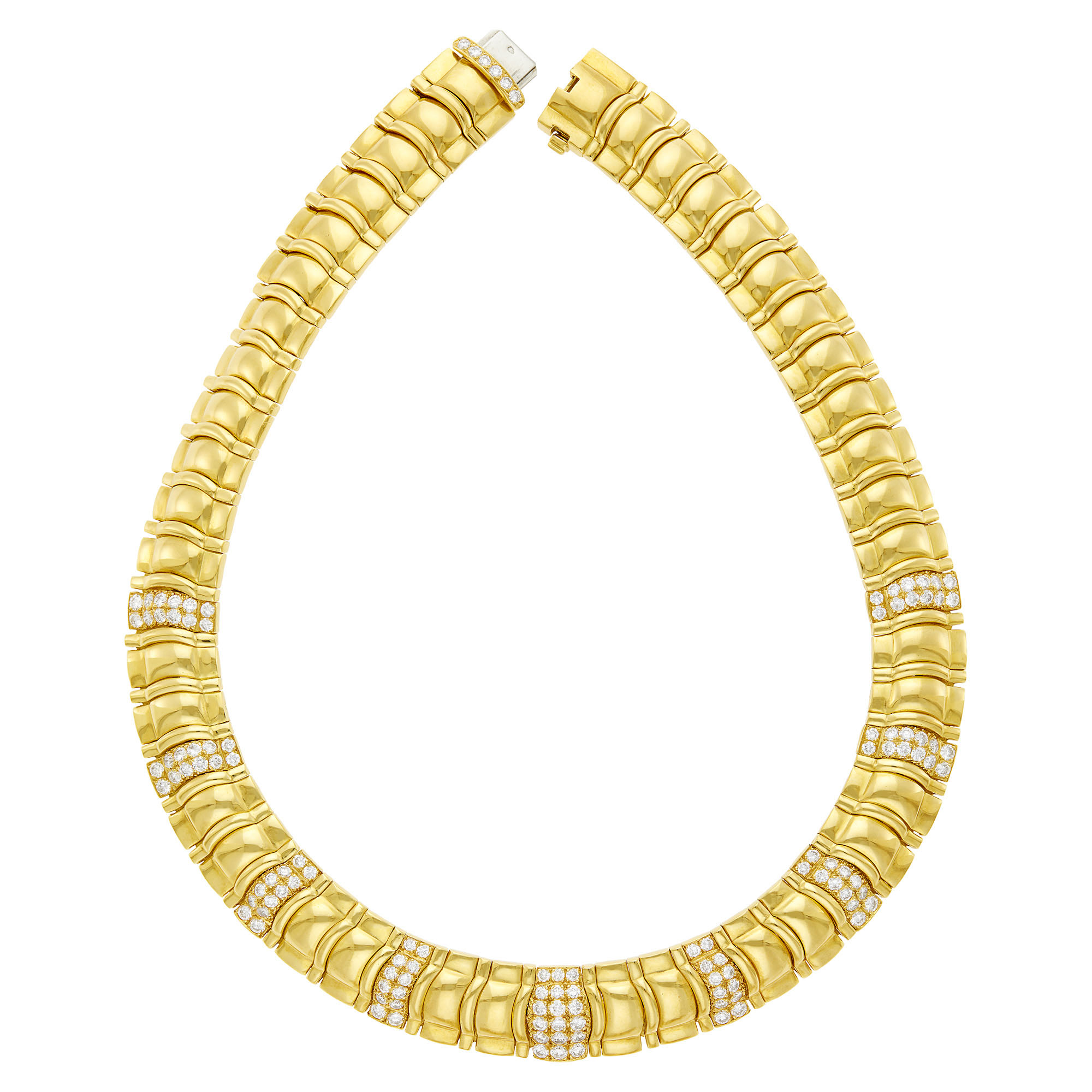 Lot image - Piaget Gold and Diamond Necklace, France