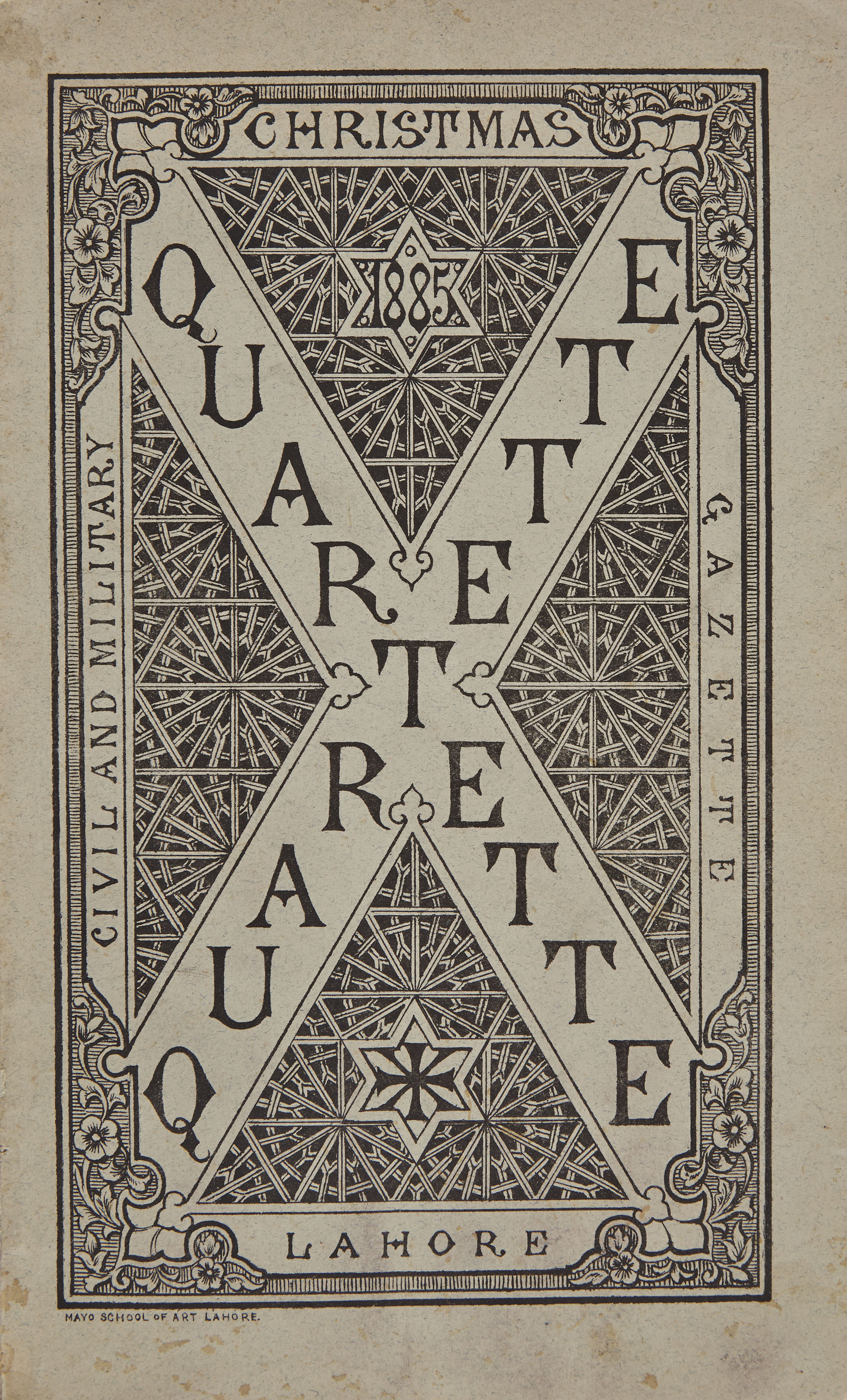 Lot image - KIPKING, RUDYARD  Quartette. The Christmas Annual of the Civil & Military Gazette. By four Anglo-Indian Writers.